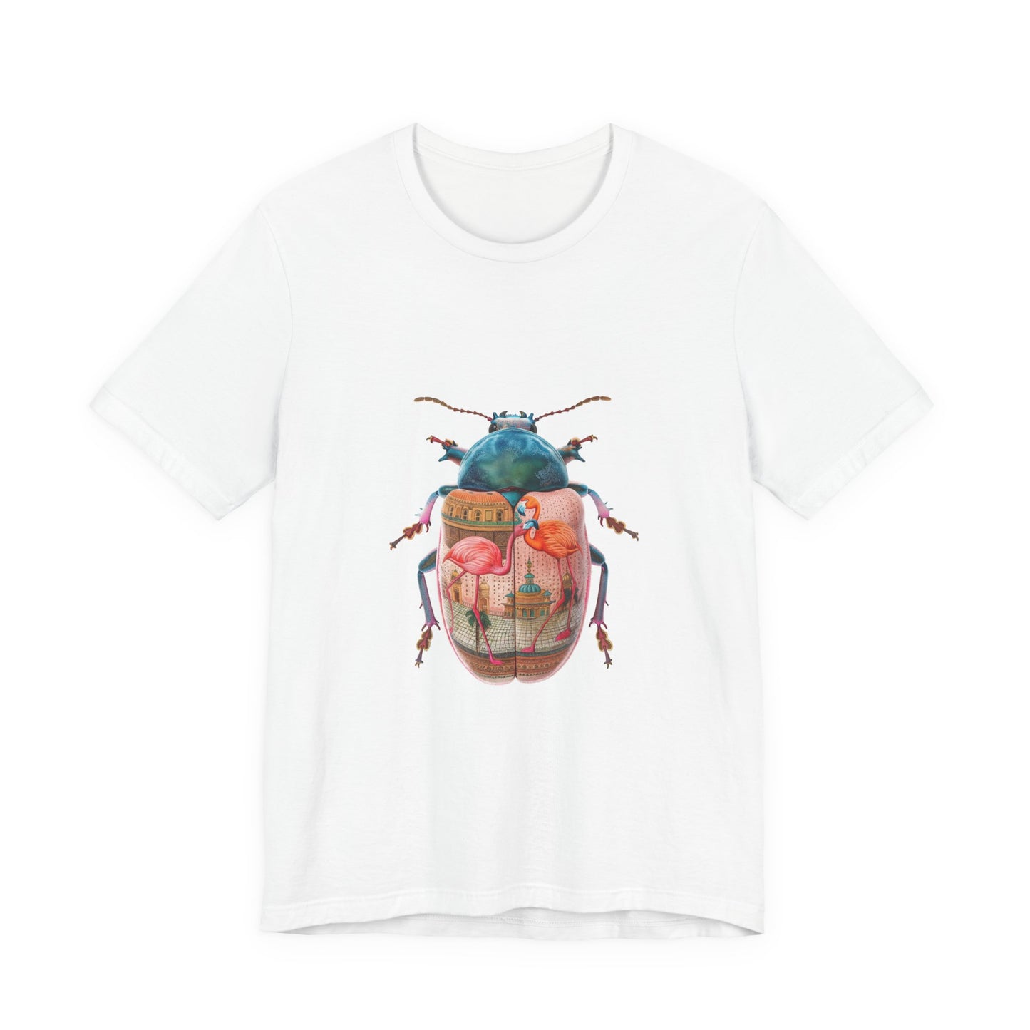 Artistic Beetle Graphic Tee, Unique Vintage-Inspired T-Shirt, Eco-Friendly Casual Wear, Gift for Nature Lovers, Perfect for Artistic Souls