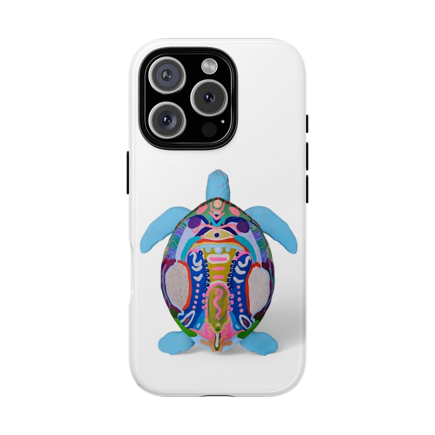 Colorful Turtle Phone Case - Unique Tough Cases for Protection, Gifts, Eco-Friendly, Beach Vibes, Artistic Cover