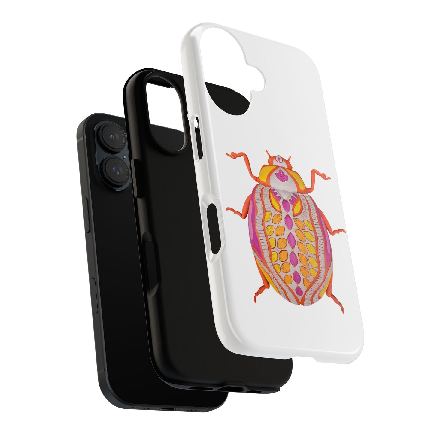Vibrant Beetle iPhone 16 Phone Case, Cute Insect Design for Nature Lovers, Gifts for Eco-Conscious Friends, Unique Cell Phone Cover
