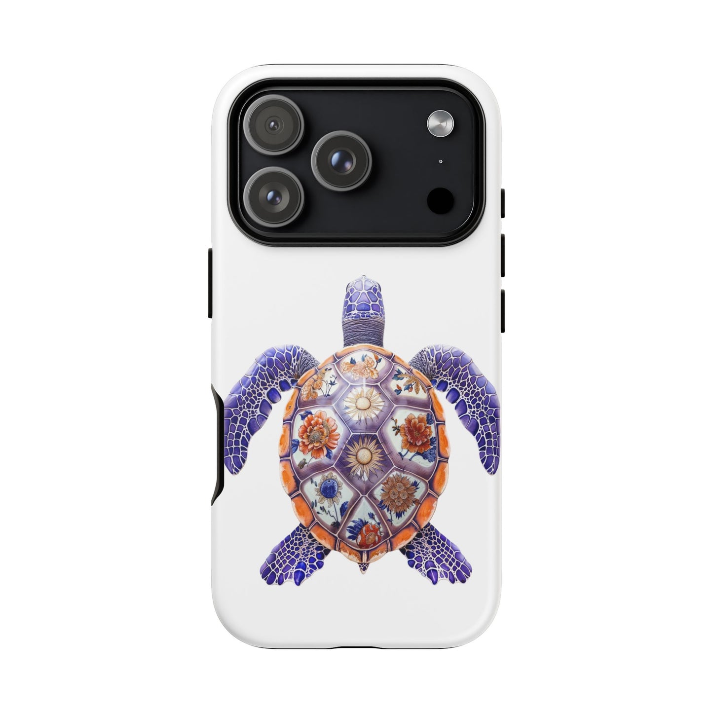 Colorful Turtle iPhone 17 Pro Case, Tough Cases, Cute Phone Accessory, Sea Life Gift, Ocean Lover, Summer Vibe, Unique Design