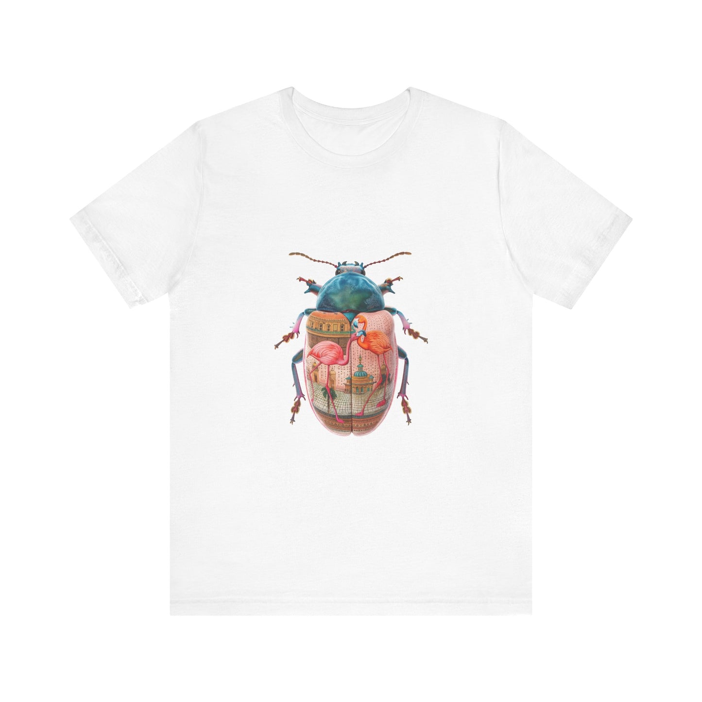 Artistic Beetle Graphic Tee, Unique Vintage-Inspired T-Shirt, Eco-Friendly Casual Wear, Gift for Nature Lovers, Perfect for Artistic Souls