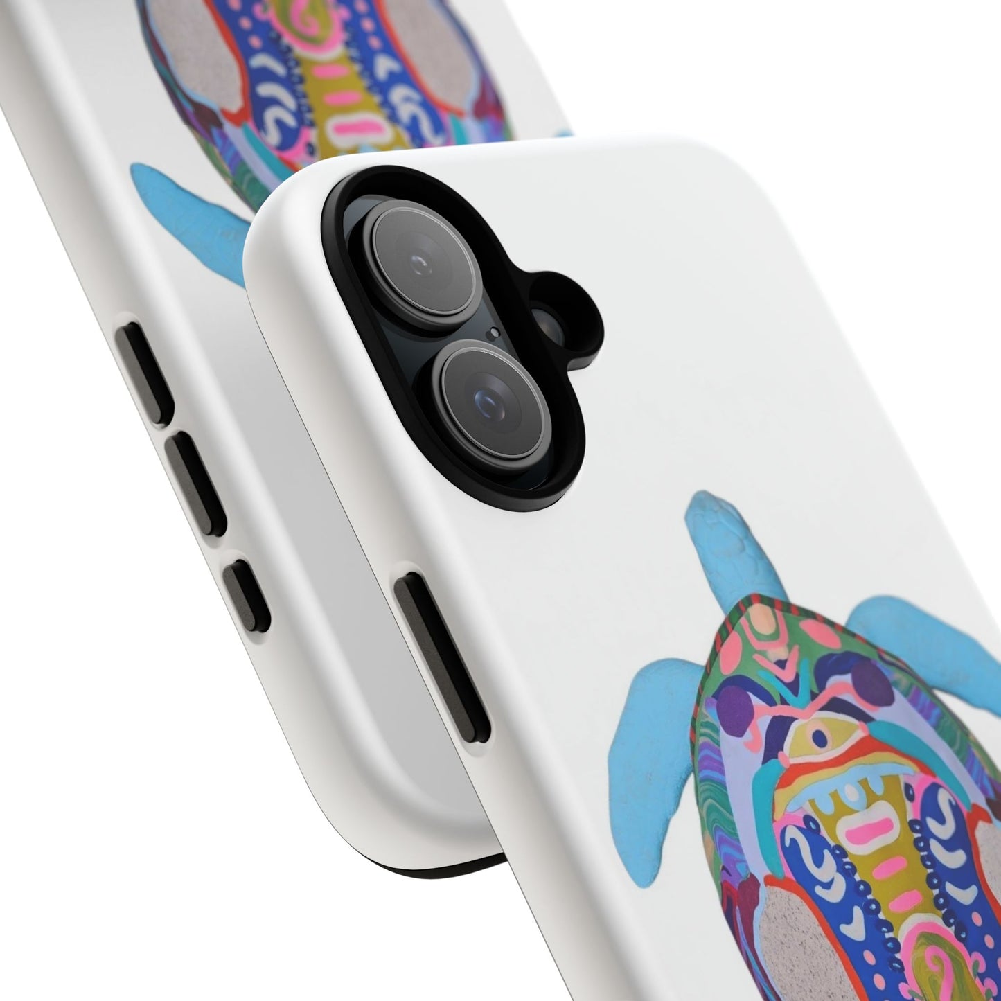 Colorful Turtle Phone Case - Tough Cases, Sea Life Gifts, Ocean Lover, Nature Accessories, Unique Phone Covers
