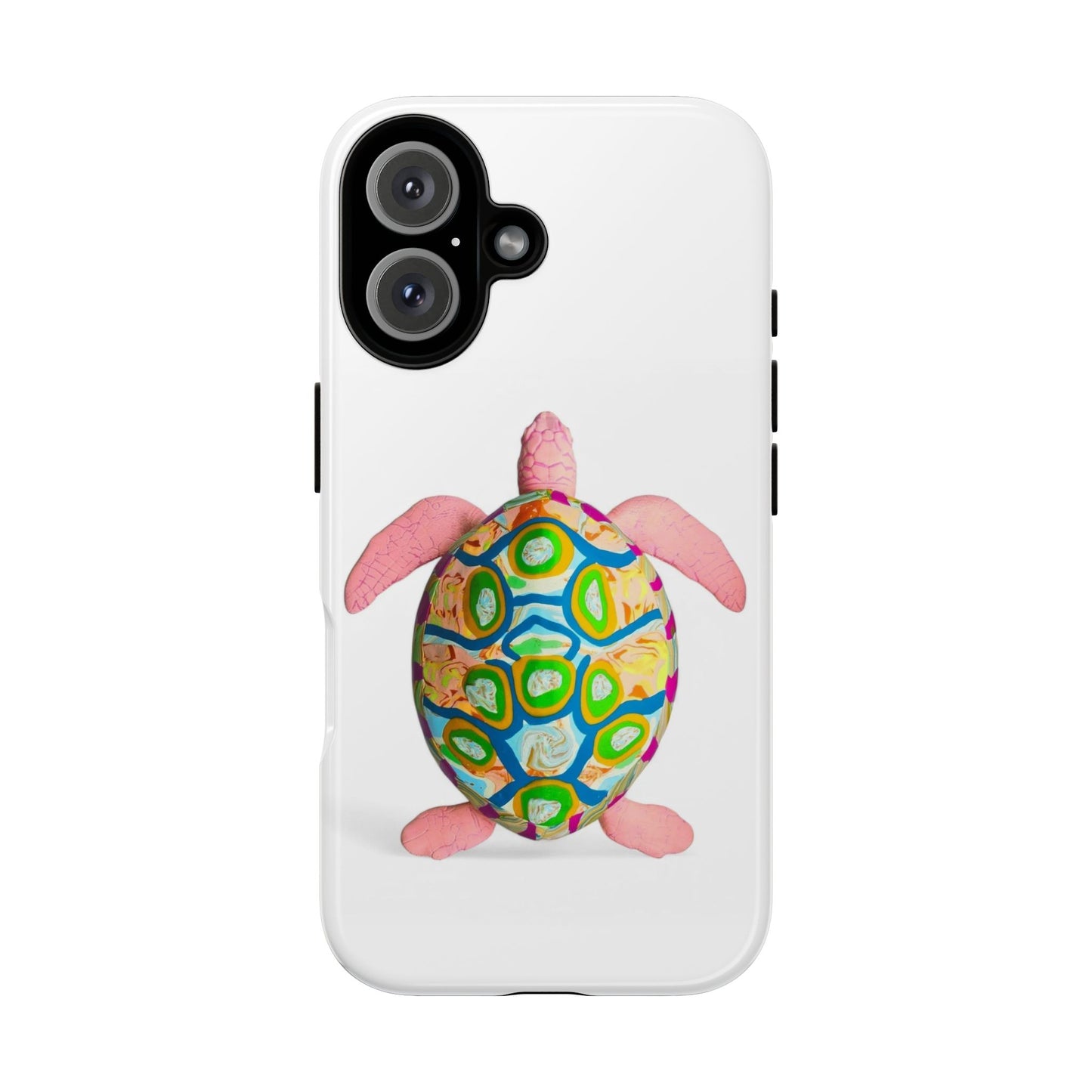 Colorful Turtle Phone Case, Cute Turtle Phone Cover, Unique Animal Case, Gifts for Animal Lovers, Beach Vibes Phone Accessory