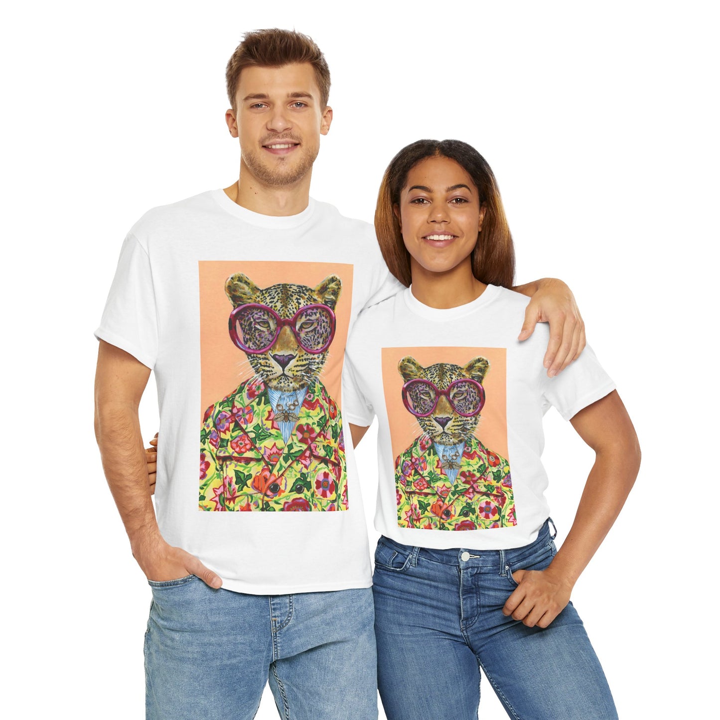Vibrant Animal Tee, Unisex Graphic Shirt, Trendy Cotton Top, Fun Casual Wear, Gift for Animal Lovers, Summer Fashion