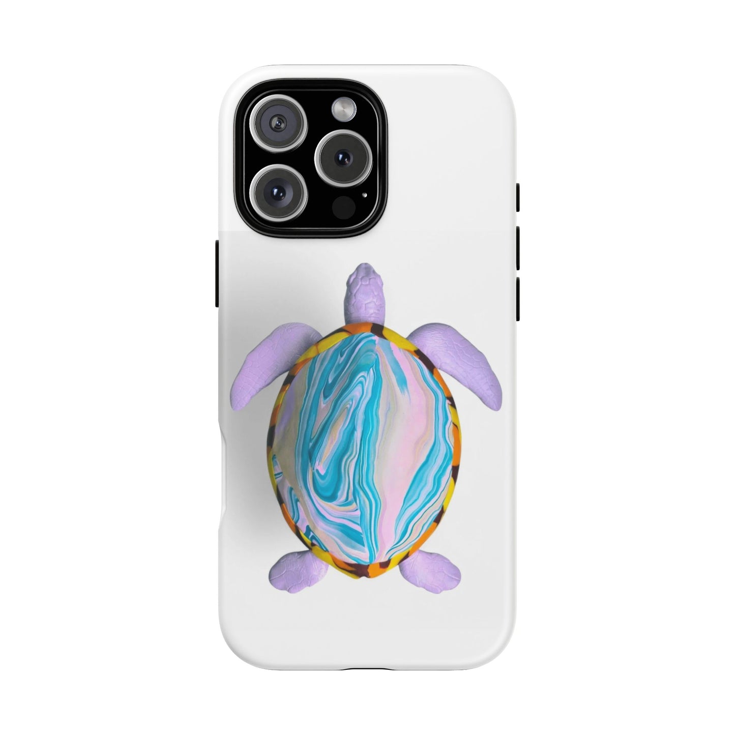 Vibrant Turtle iPhone 16 Pro Max Phone Case, Tough Cases, Ocean-Inspired Accessories, Eco-Friendly Phone Cover, Gifts for Ocean Lovers, Marine Life Case