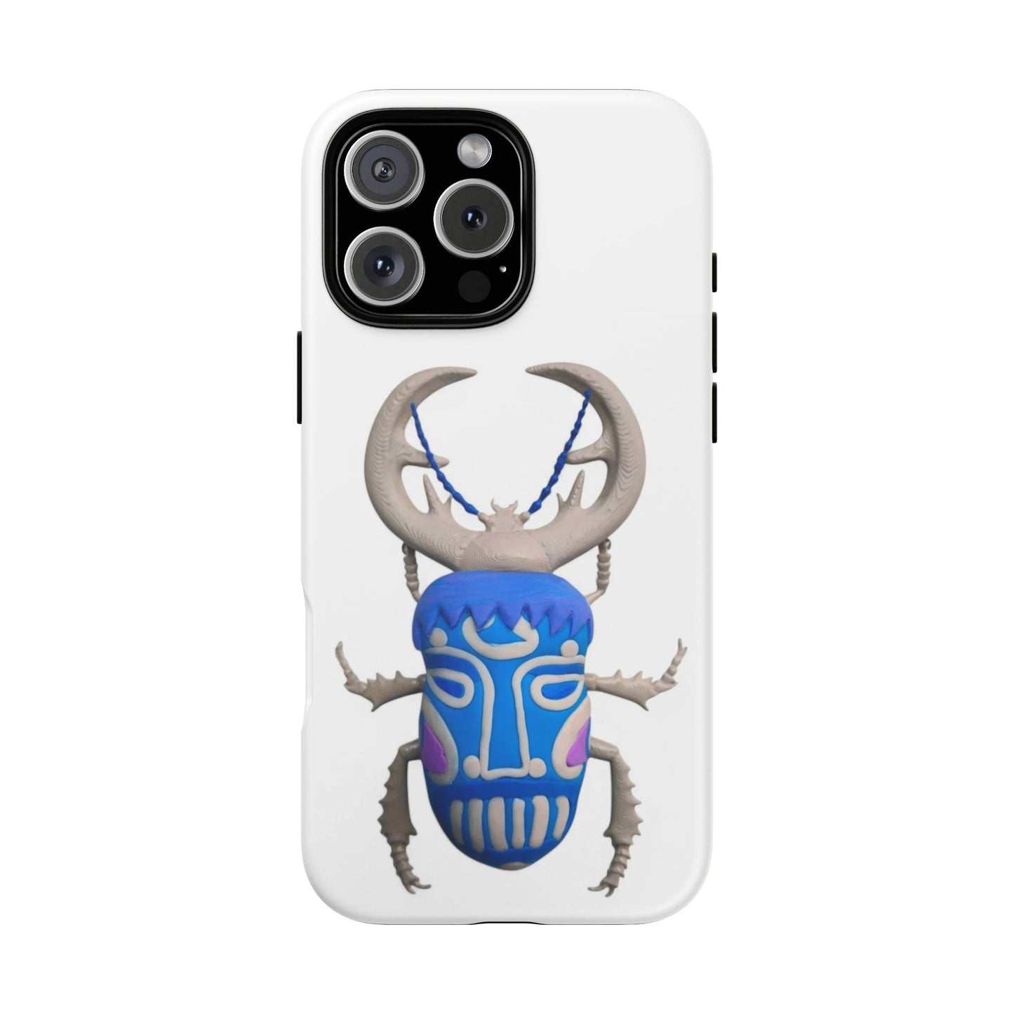 Unique Beetle iPhone 16 Pro Max Case, Tough Cases, Bug Lover Gift, Insect Art, Nature Phone Cover, Eco-Friendly Cell Case