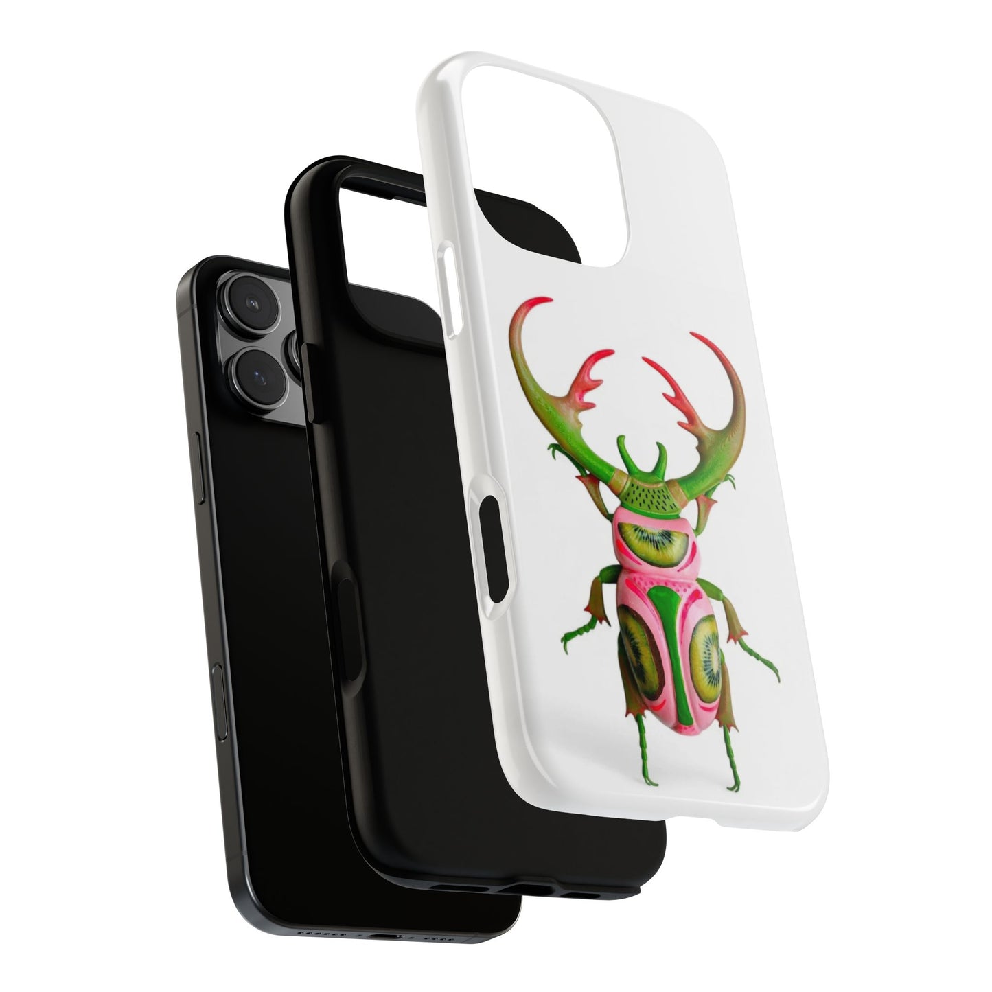 Colorful Beetle iPhone 16 Pro Max Case | Tough Cases | Unique Phone Cover, Insect Design, Nature Lovers Gift, Eco-Friendly, TrendyAccessories
