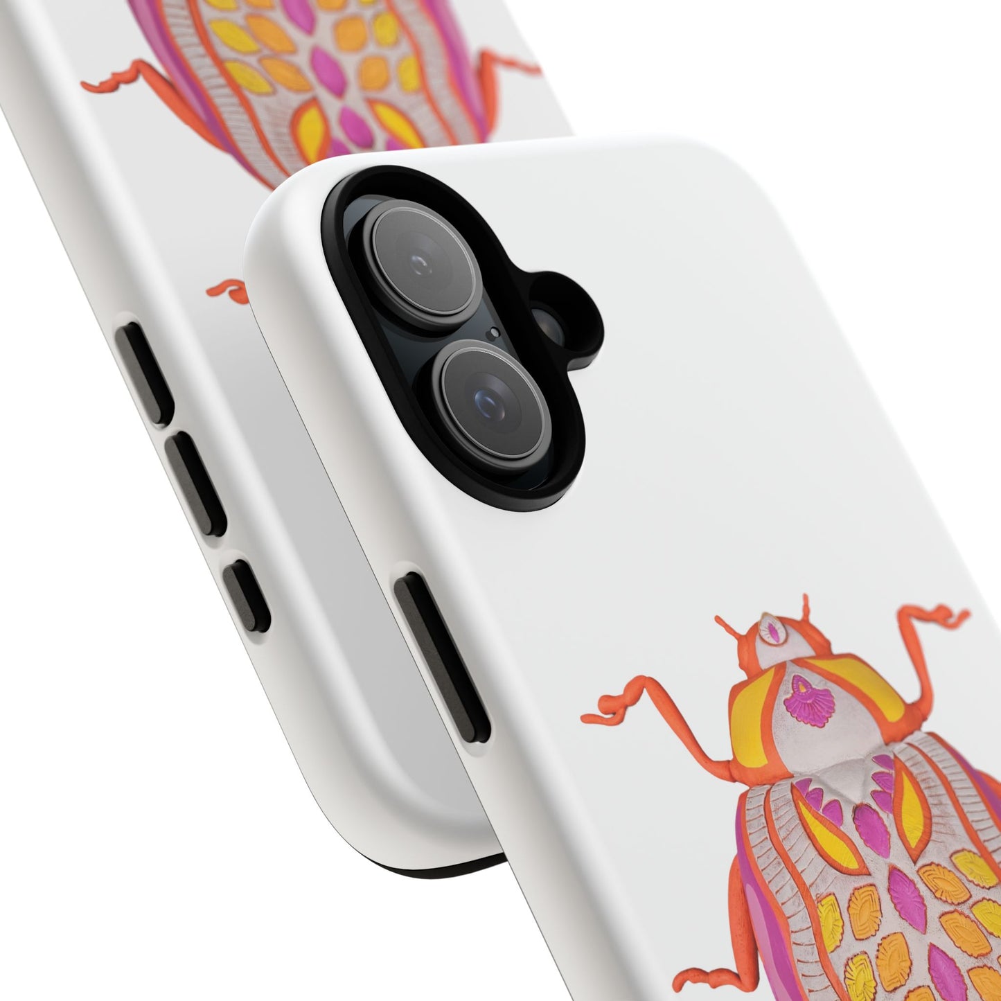 Colorful Beetle Phone Case, Tough Phone Cover, Phone Accessories, Insect Design, Unique Gift for Bug Lovers