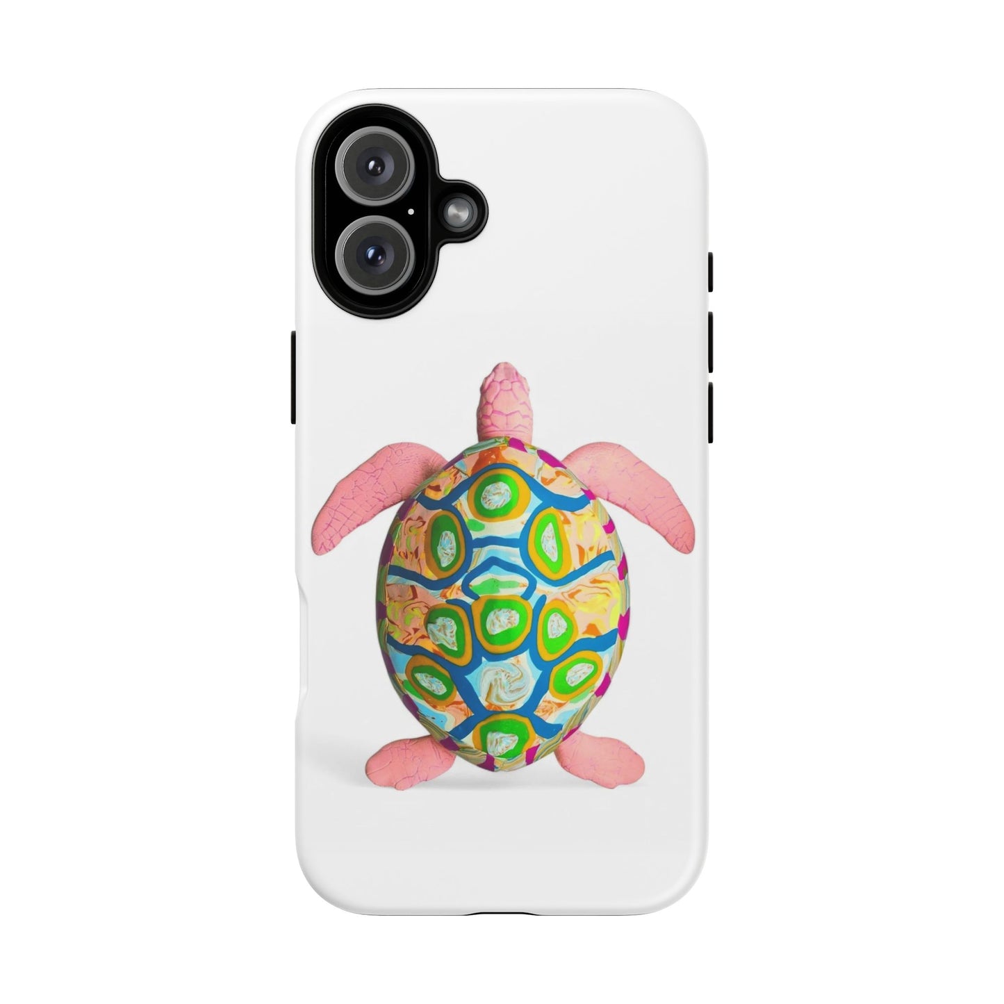 Colorful Turtle iPhone 16 Plus Case, Cute Turtle Design, Eco-Friendly Phone Cover, Gift for Nature Lovers, Animal Enthusiast Protection