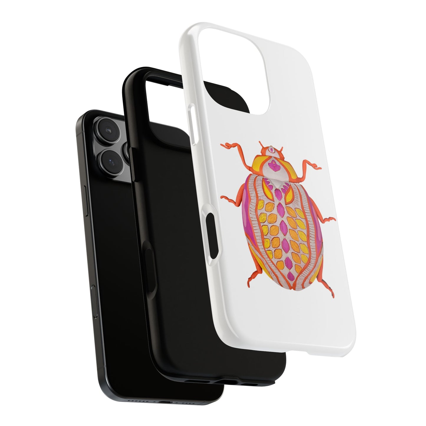 Colorful Beetle Phone Case, Cute Bug Cover, Tough Cases, Insect Lover Gift, Phone Accessories, Trendy Phone Shell