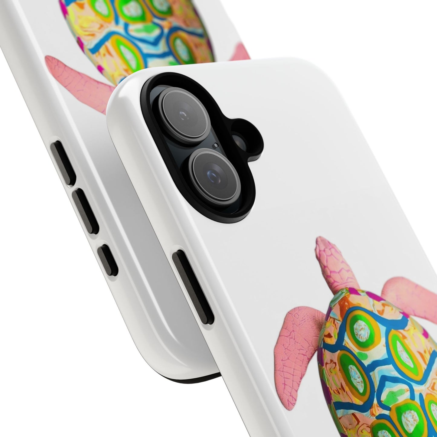 Colorful Turtle iPhone 16 Plus Case, Cute Turtle Design, Eco-Friendly Phone Cover, Gift for Nature Lovers, Animal Enthusiast Protection