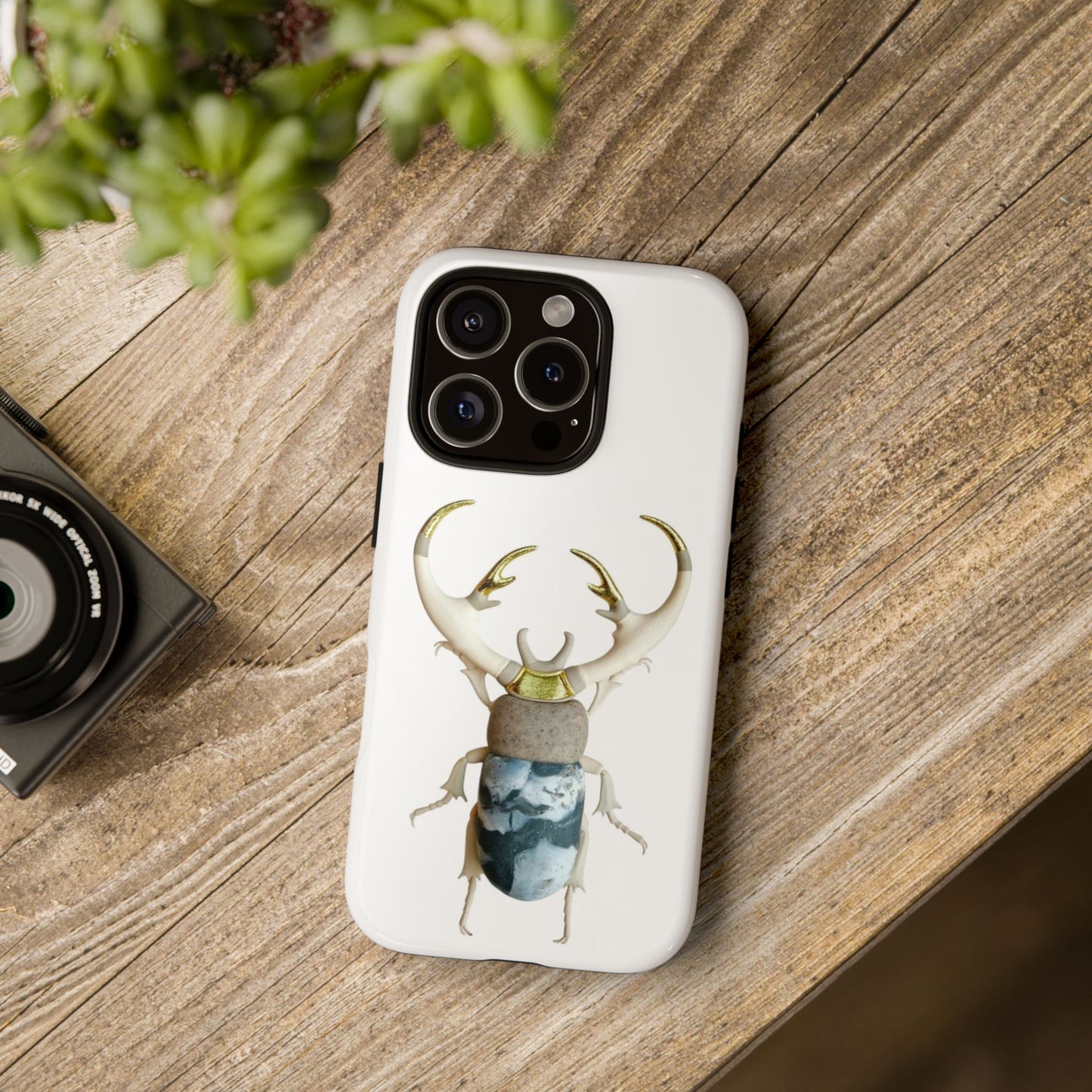 Unique Beetle Phone Case, Tough Nature-Inspired Phone Cover, Insect Lover Gift, Eco-Friendly Accessory, Perfect for All Occasions