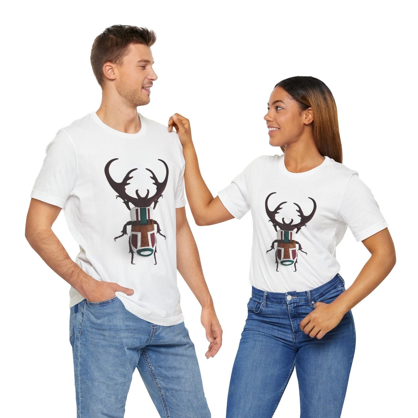 Whimsical Beetle Graphic Tee, Nature Lover's Shirt, Insect Design T-Shirt, Unique Gift for Entomologists, Casual Wear, Birthday Gift