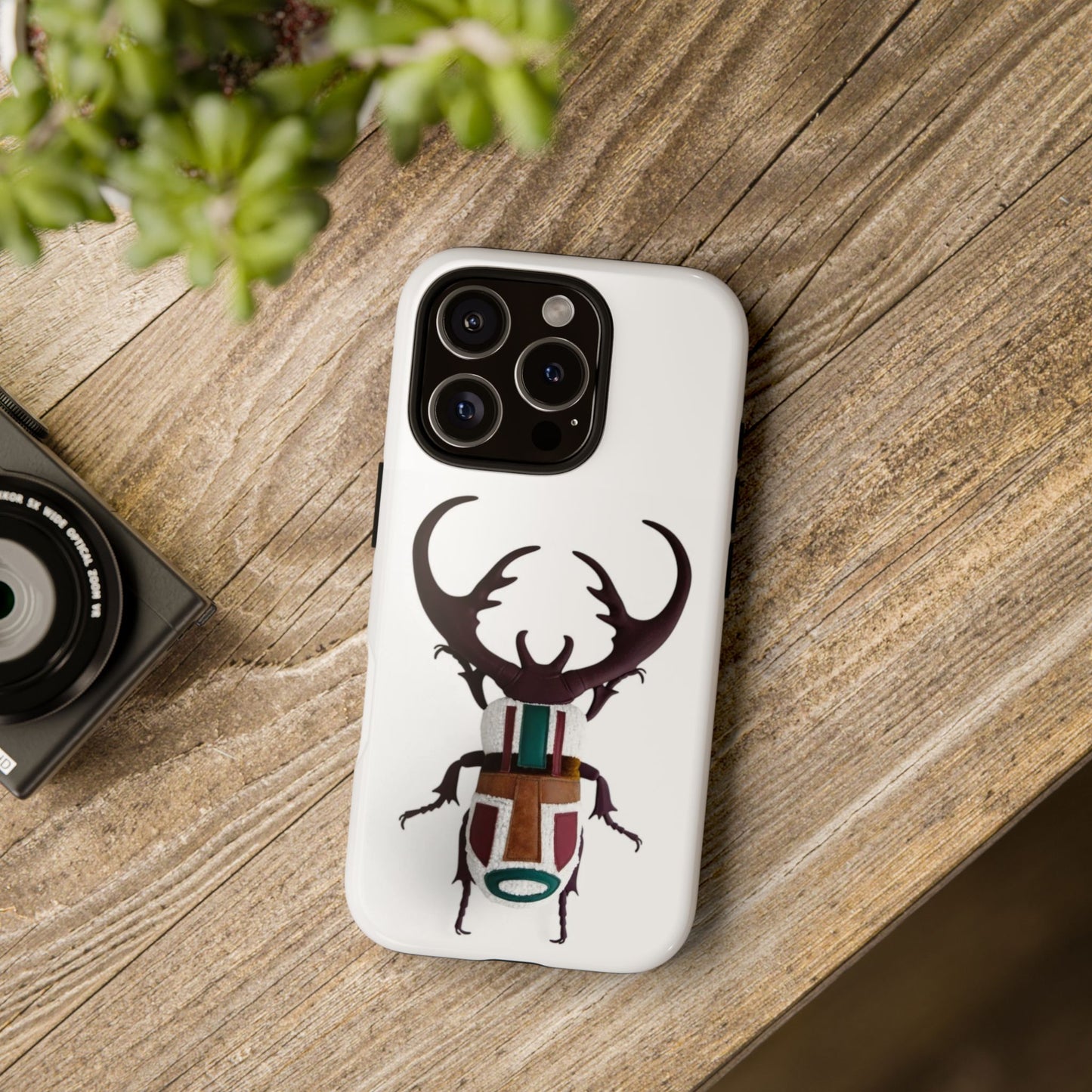 Stag Beetle Phone Case - Unique Tough Cases, Electronics Cover, Gift for Nature Lovers, Eco-Friendly Accessory, Stylish Protection