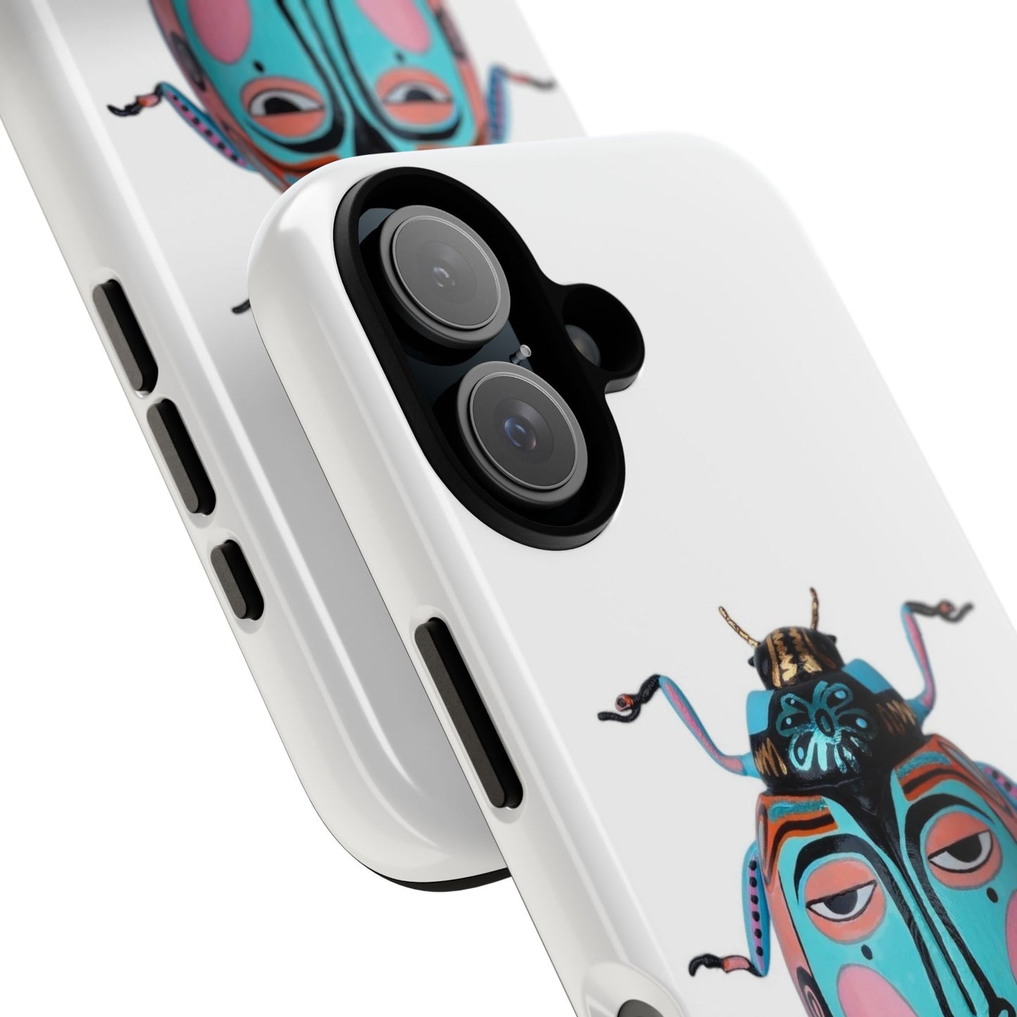 Colorful Beetle Phone Case, Tough Cases, Unique Gift for Insect Lovers, Trendy Accessories, Protection for Smartphones