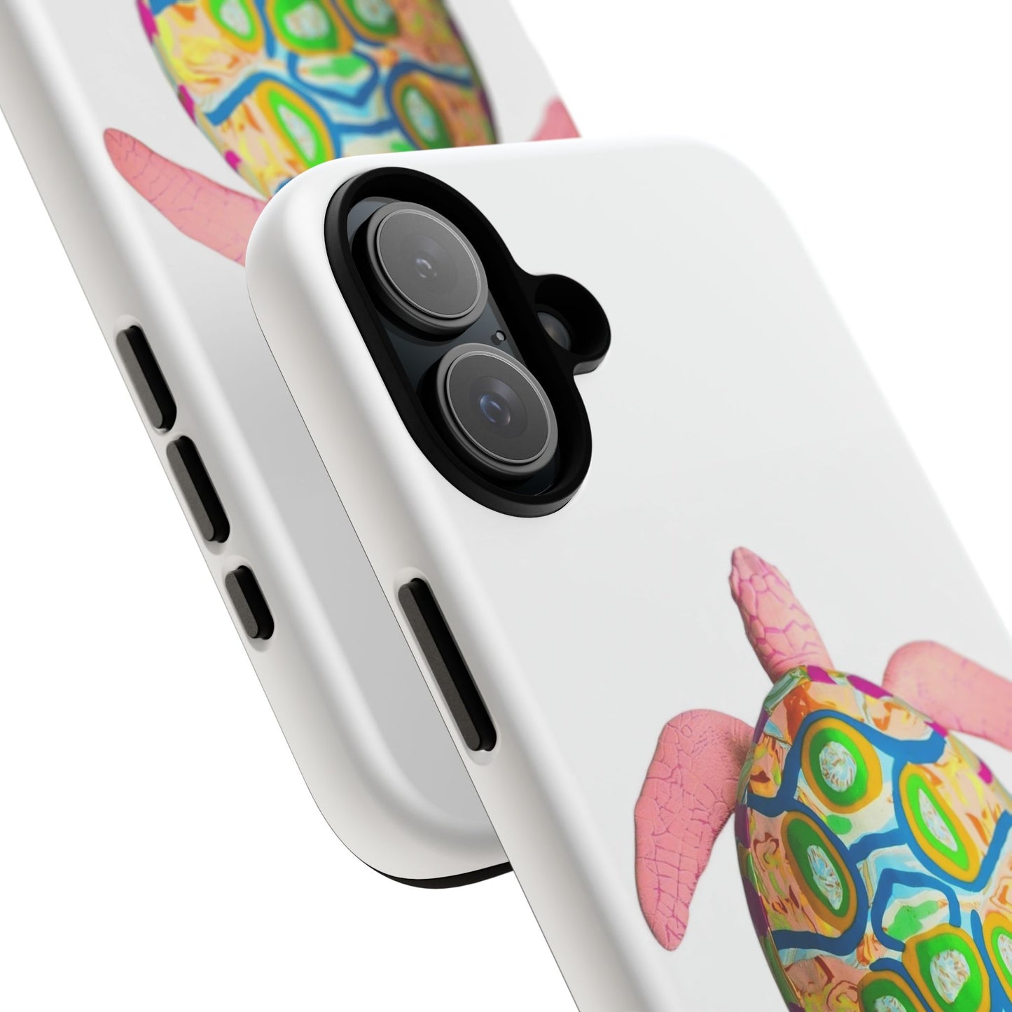Colorful Turtle iPhone 16 Plus Case, Cute Turtle Design, Eco-Friendly Phone Cover, Gift for Nature Lovers, Animal Enthusiast Protection