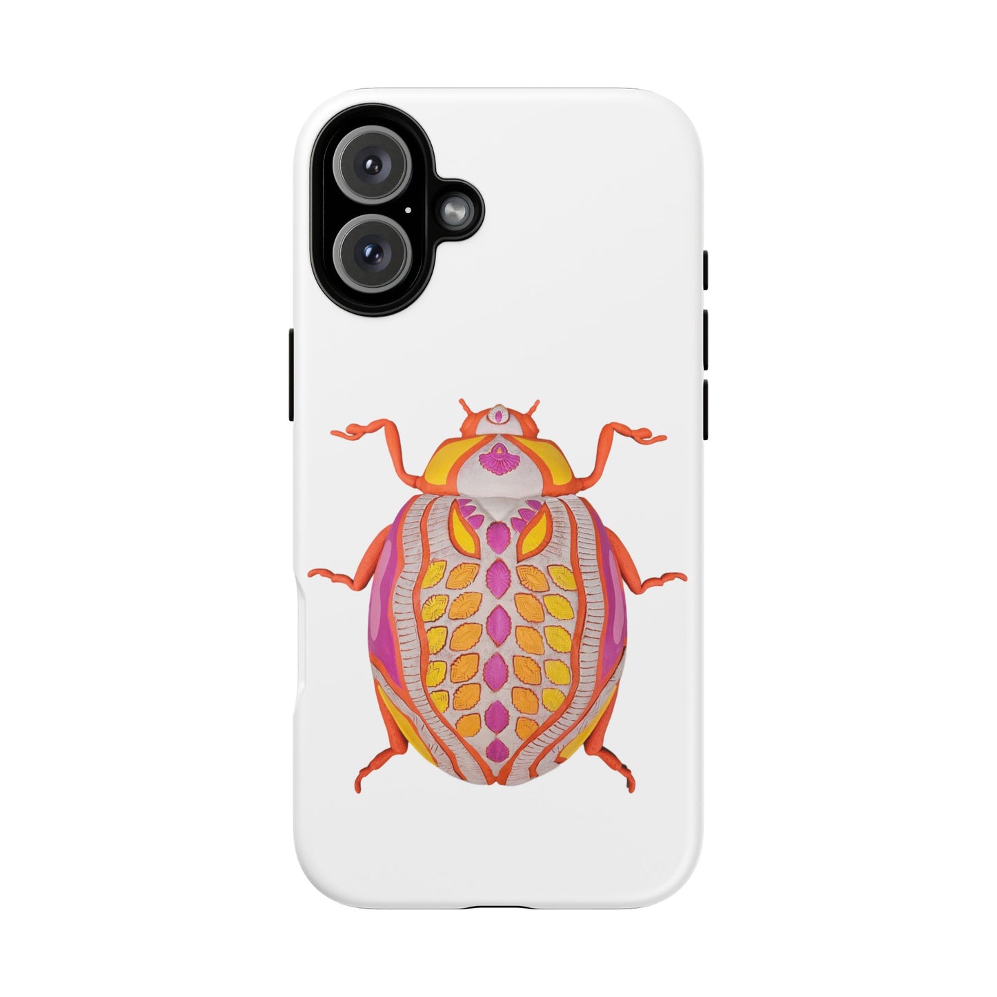 Colorful Beetle Phone Case, Tough Phone Cover, Phone Accessories, Insect Design, Unique Gift for Bug Lovers