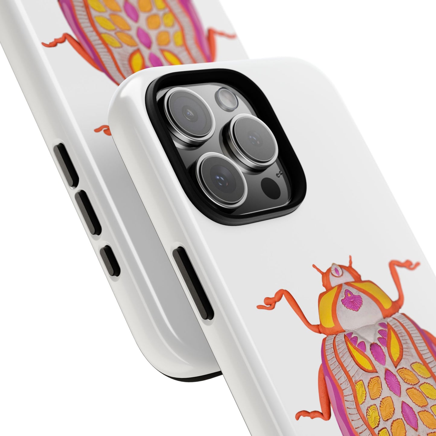 Colorful Beetle Phone Case, Cute Bug Cover, Tough Cases, Insect Lover Gift, Phone Accessories, Trendy Phone Shell