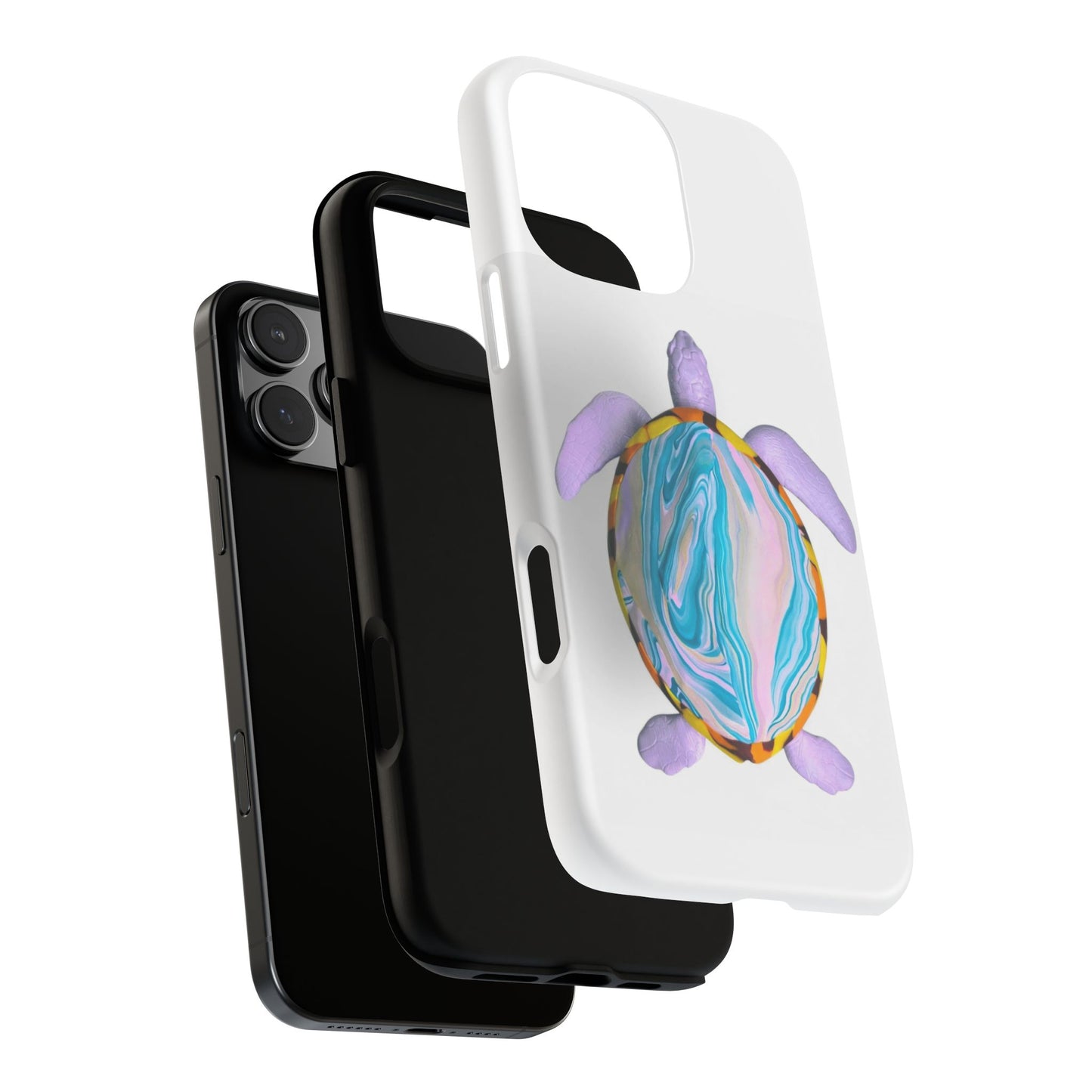 Vibrant Turtle iPhone 16 Pro Max Phone Case, Tough Cases, Ocean-Inspired Accessories, Eco-Friendly Phone Cover, Gifts for Ocean Lovers, Marine Life Case