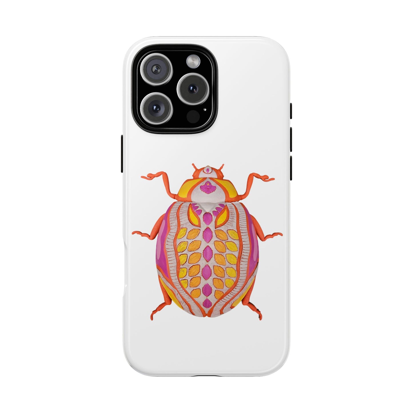 Colorful Beetle Phone Case, Cute Bug Cover, Tough Cases, Insect Lover Gift, Phone Accessories, Trendy Phone Shell