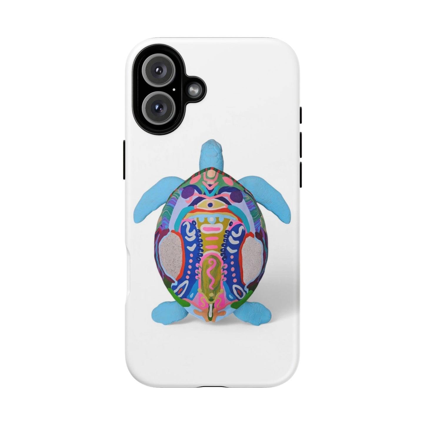 Colorful Turtle Phone Case - Tough Cases, Sea Life Gifts, Ocean Lover, Nature Accessories, Unique Phone Covers