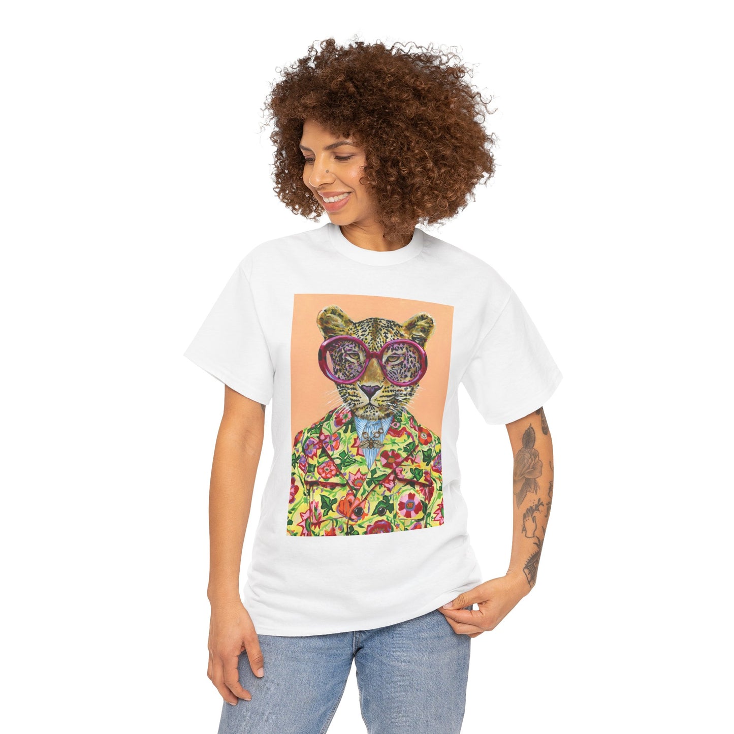 Vibrant Animal Tee, Unisex Graphic Shirt, Trendy Cotton Top, Fun Casual Wear, Gift for Animal Lovers, Summer Fashion