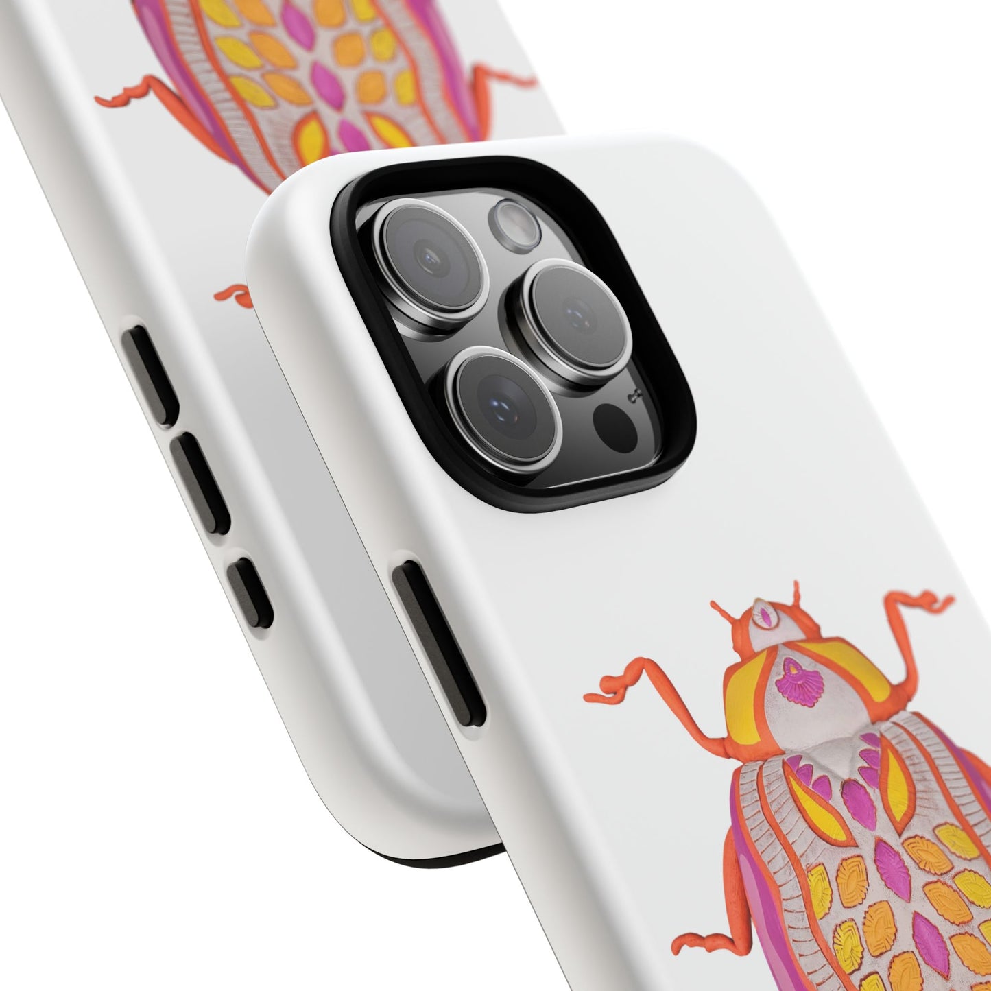 Colorful Beetle Phone Case, Cute Bug Cover, Tough Cases, Insect Lover Gift, Phone Accessories, Trendy Phone Shell