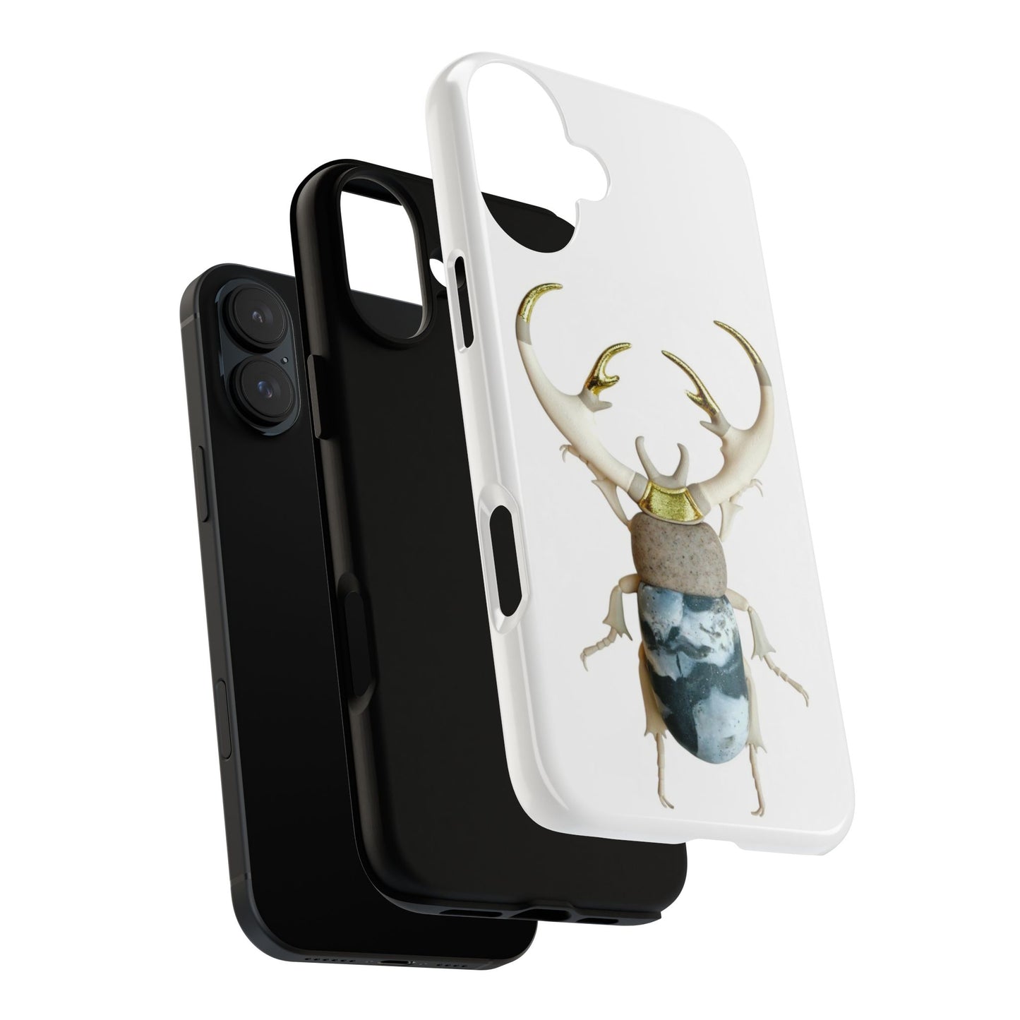 Beetle Art iPhone 16 Plus Phone Case, Tough Cases, Unique Gift for Nature Lovers, Insect Decor, Stylish Phone Protection