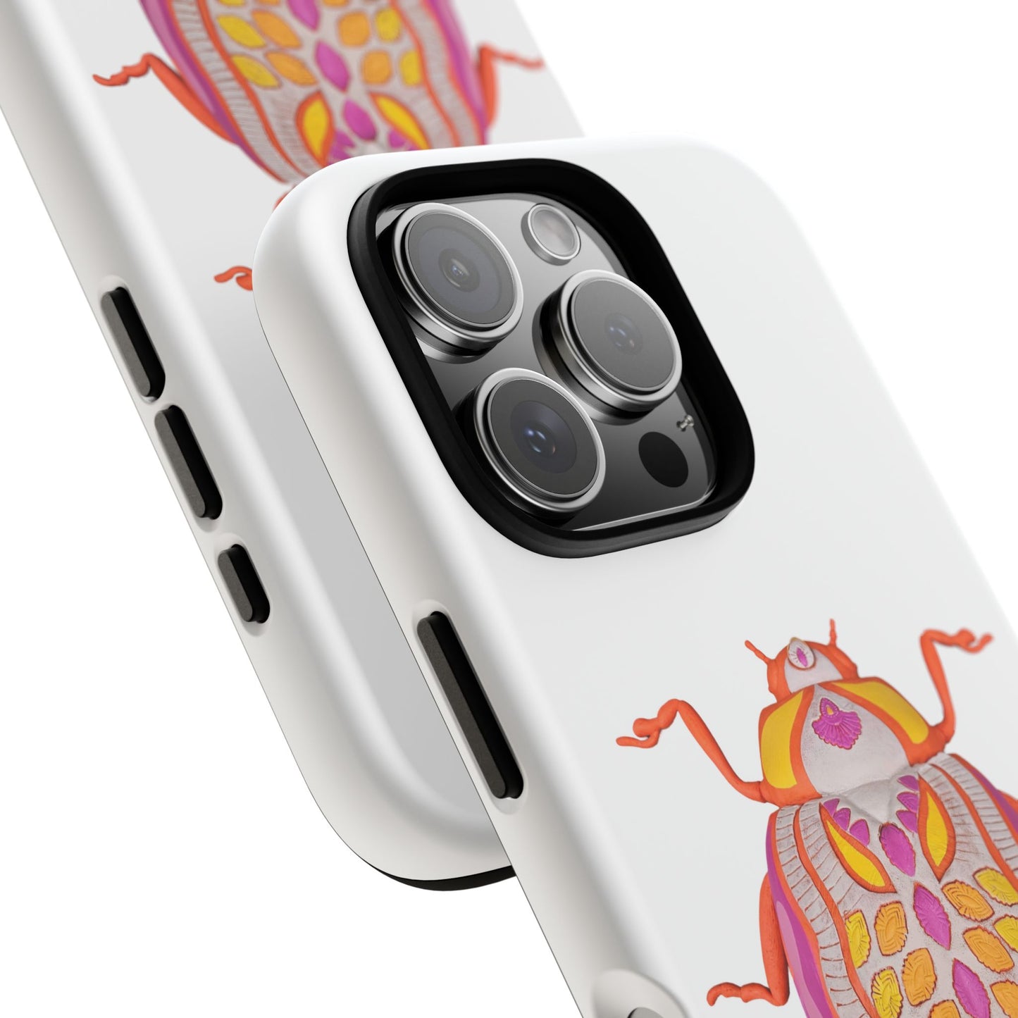 Colorful Bug Phone Case, Insect Design Case, Tough Phone Cover, Unique Gift for Nature Lovers, Stylish Mobile Accessory