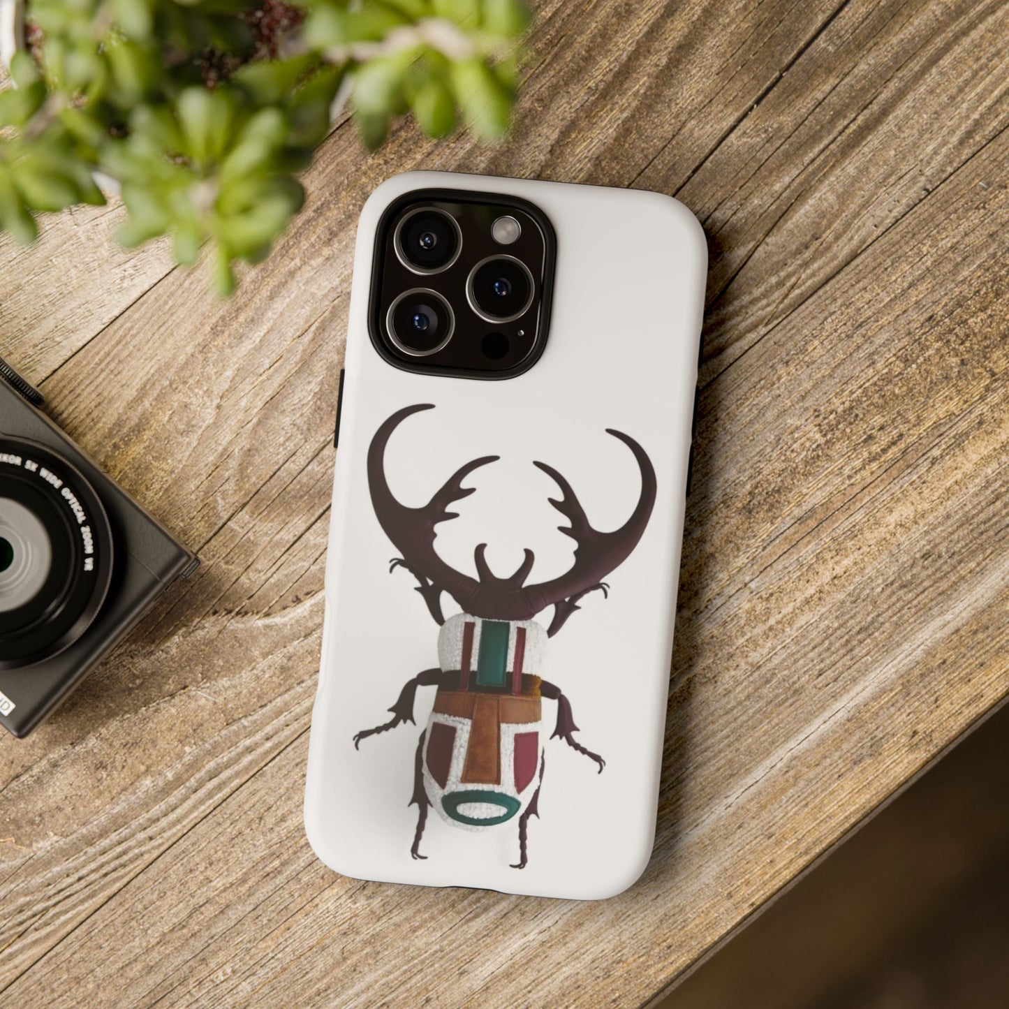 Vintage Beetle iPhone 16 Pro Max Case, Insect Lover Gift, Tough Cases, Nature Accessories, Unique Phone Cover, Cool Gift Idea, Aesthetic Phone Case