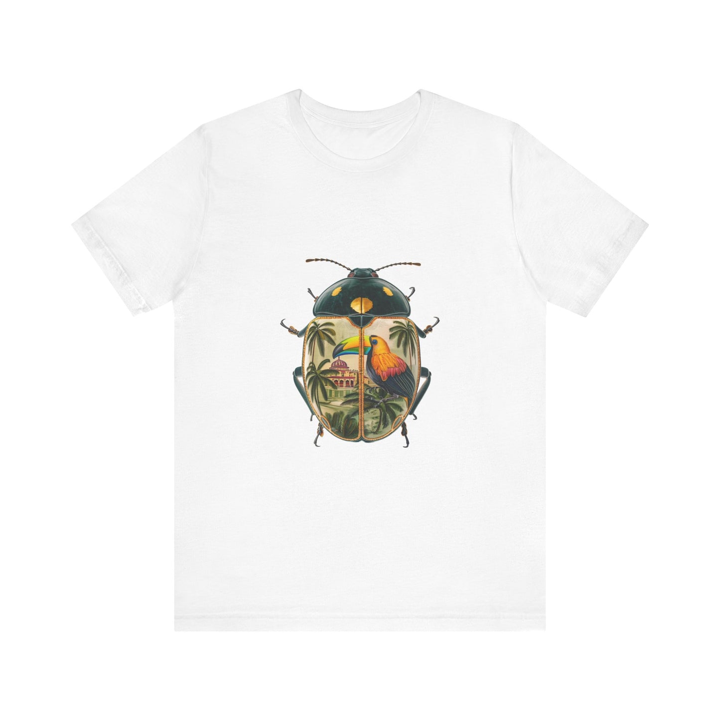 Tropical Beetle Tee, Fun Nature Shirt, Insect Graphic Tee, Summer Casual Wear, Eco-Friendly Fashion