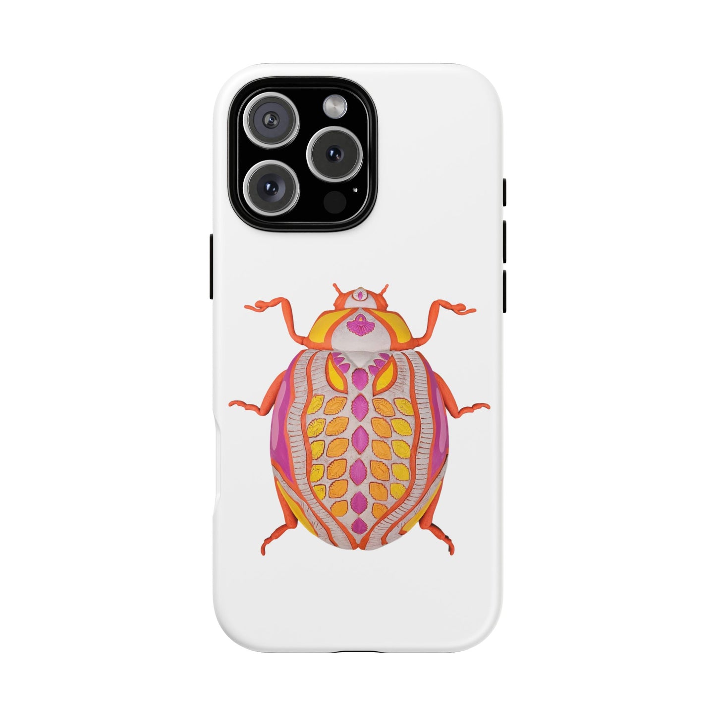Colorful Beetle Phone Case, Cute Bug Cover, Tough Cases, Insect Lover Gift, Phone Accessories, Trendy Phone Shell