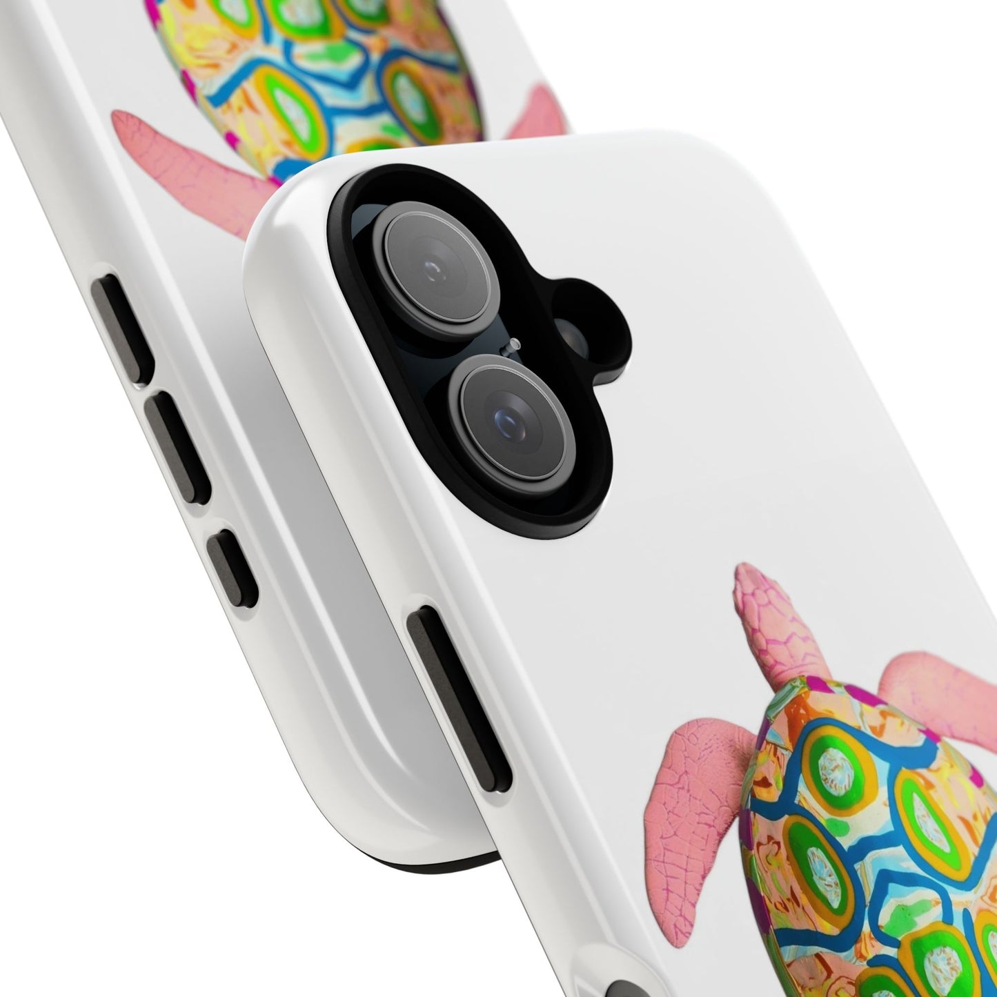 Colorful Turtle Phone Case, Cute Turtle Phone Cover, Unique Animal Case, Gifts for Animal Lovers, Beach Vibes Phone Accessory