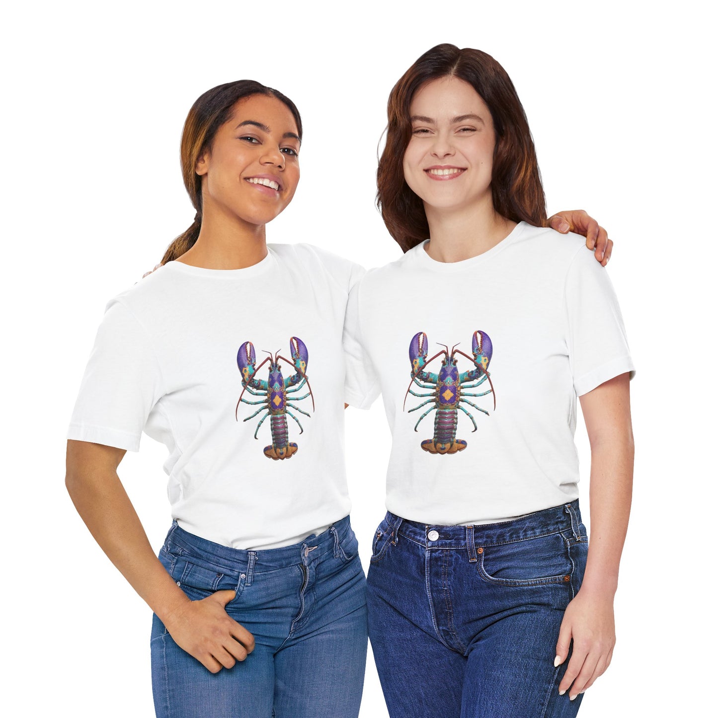 Lobster Graphic Tee | Unisex Jersey Short Sleeve Shirt, Beachwear, Seafood Lover Gift, Summer Casual, Lobster Lover Apparel