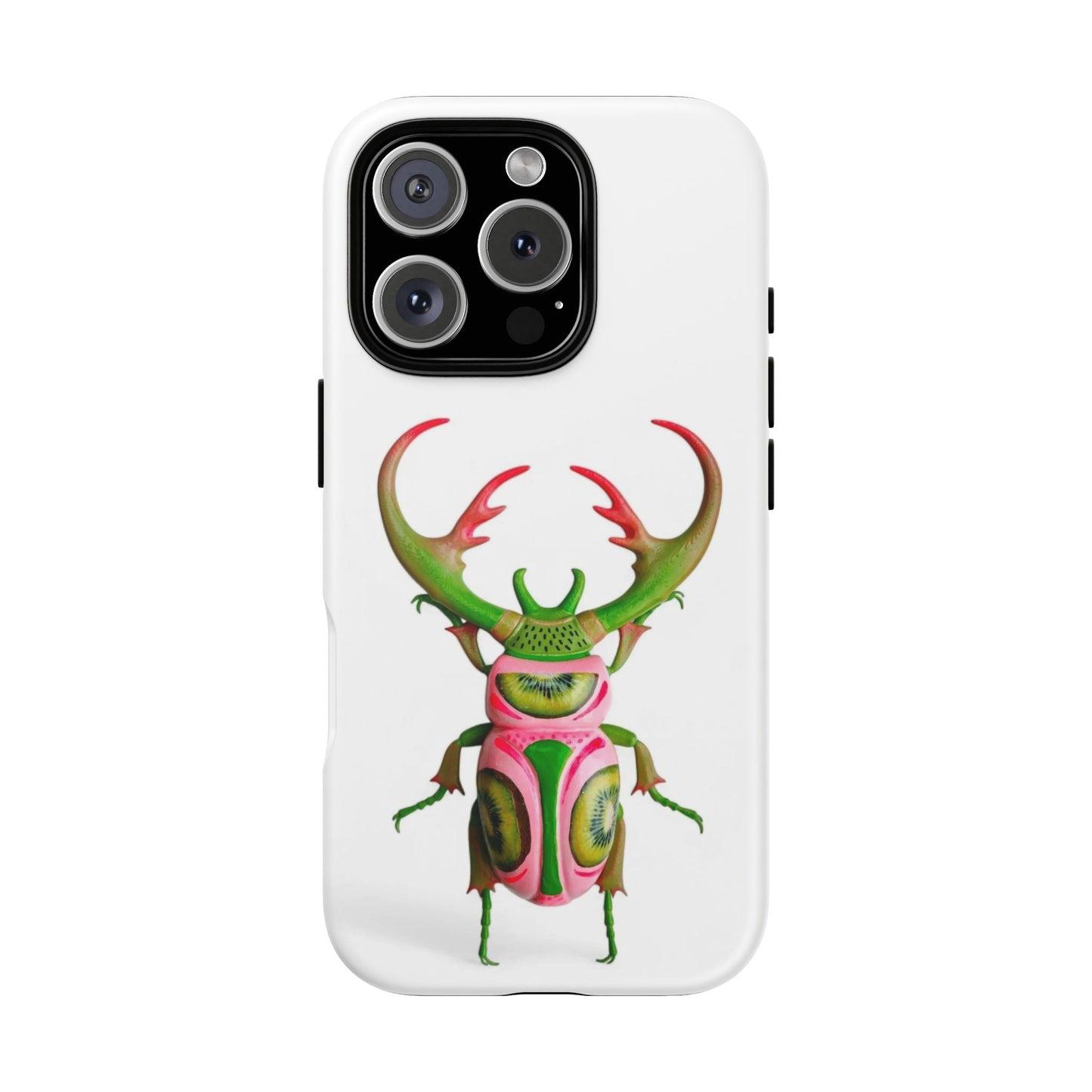 Stylish iPhone 16 Pro Case featuring Vibrant Beetle Design, Tough Cases, Eco-Friendly, Unique Gift, Trendy Accessories, Insect Art