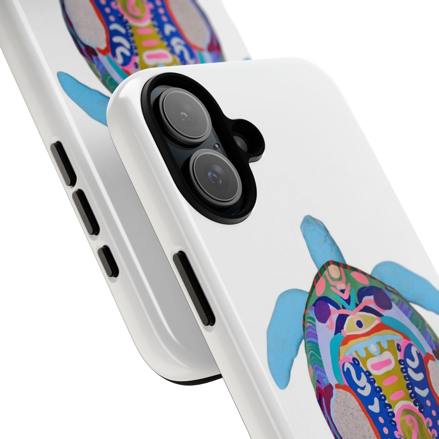 Colorful Turtle Phone Case - Tough Cases, Sea Life Gifts, Ocean Lover, Nature Accessories, Unique Phone Covers