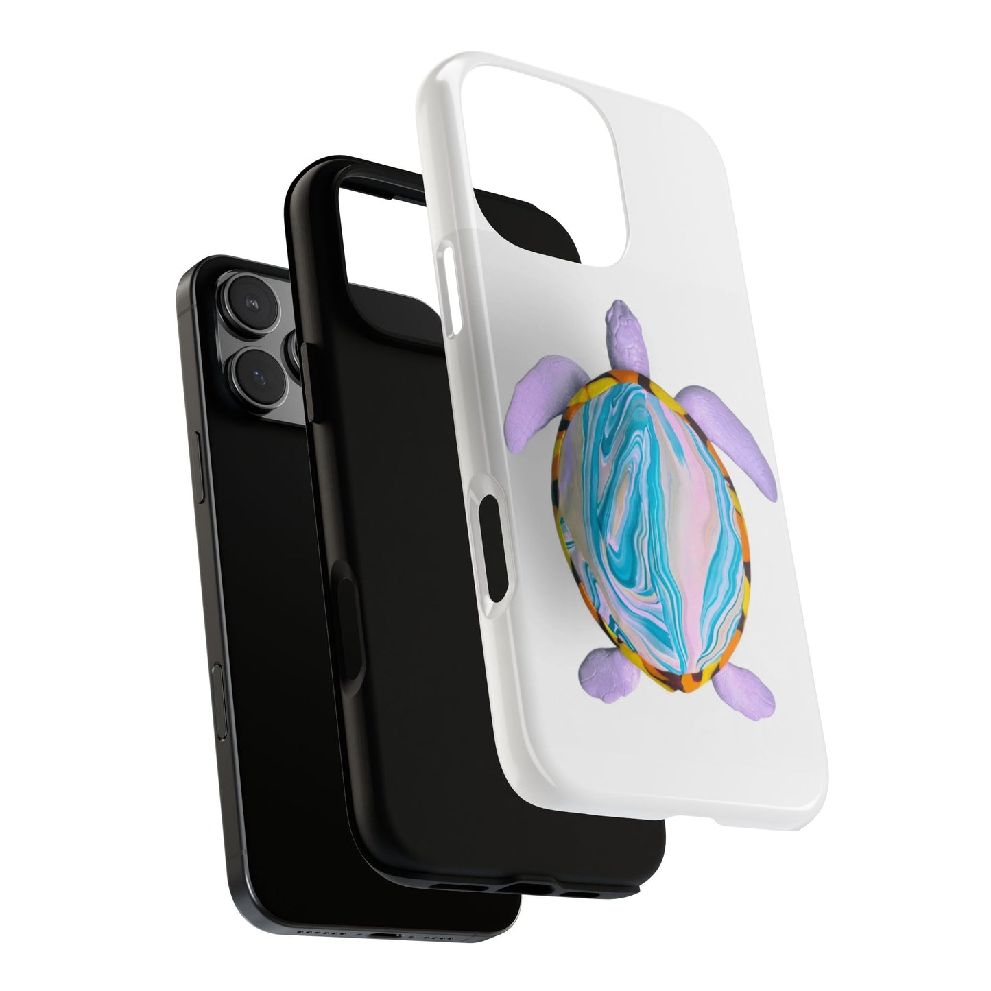 Vibrant Turtle iPhone 16 Pro Max Phone Case, Tough Cases, Ocean-Inspired Accessories, Eco-Friendly Phone Cover, Gifts for Ocean Lovers, Marine Life Case