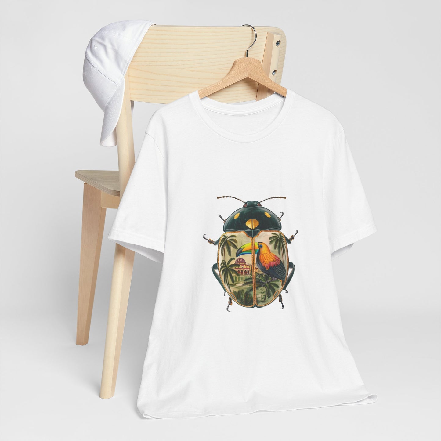 Tropical Beetle Tee, Fun Nature Shirt, Insect Graphic Tee, Summer Casual Wear, Eco-Friendly Fashion