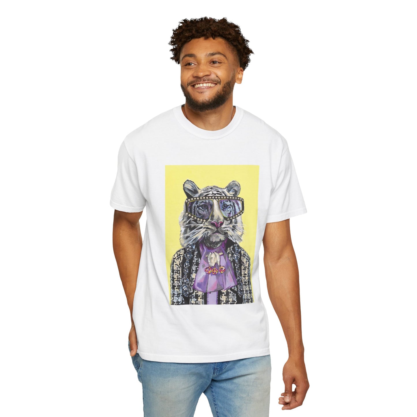 Cool Cat Unisex T-Shirt, Fun Gift for Cat Lovers, Vintage Style Tee, Graphic Animal T-Shirt, Perfect for Casual Wear