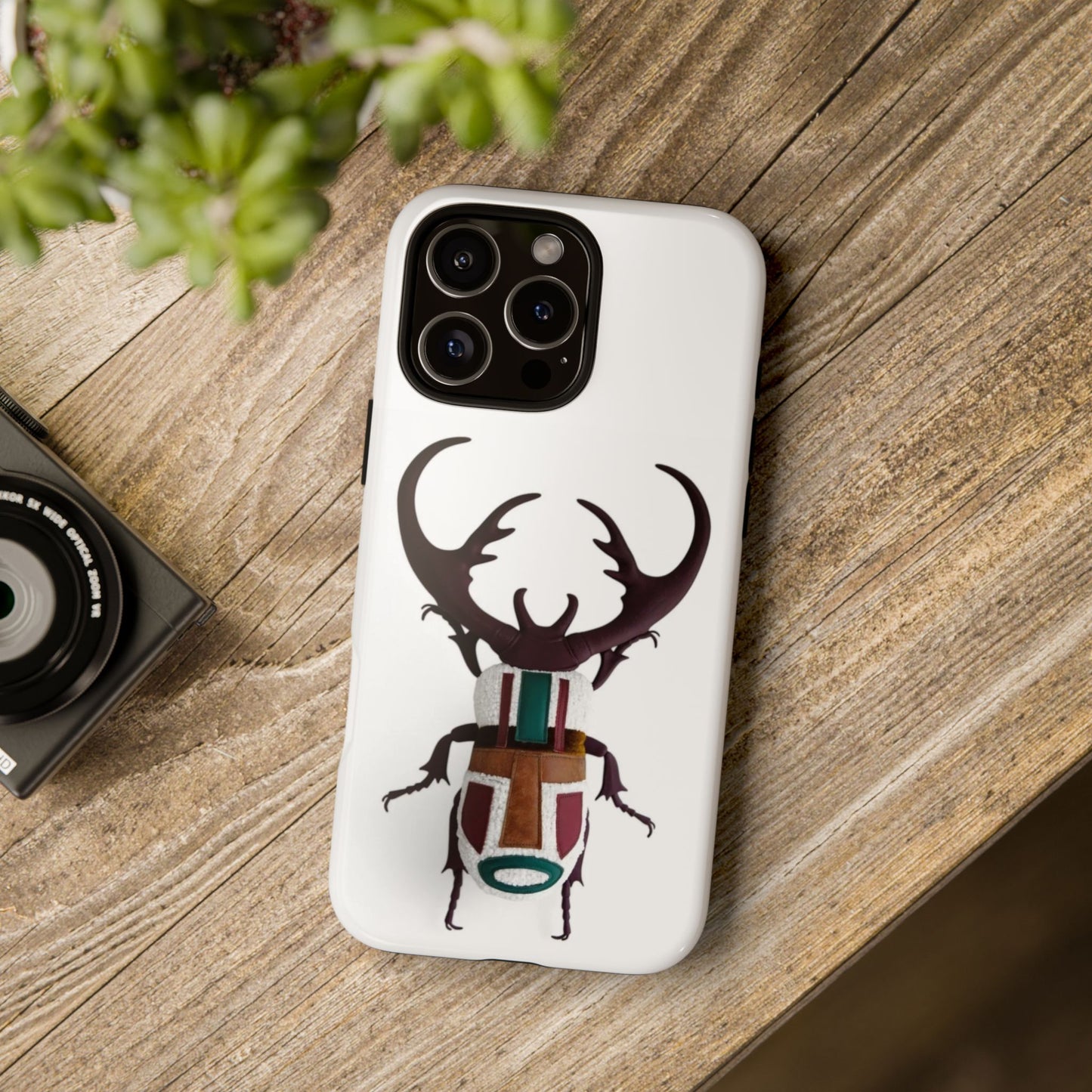 Vintage Beetle iPhone 16 Pro Max Case, Insect Lover Gift, Tough Cases, Nature Accessories, Unique Phone Cover, Cool Gift Idea, Aesthetic Phone Case
