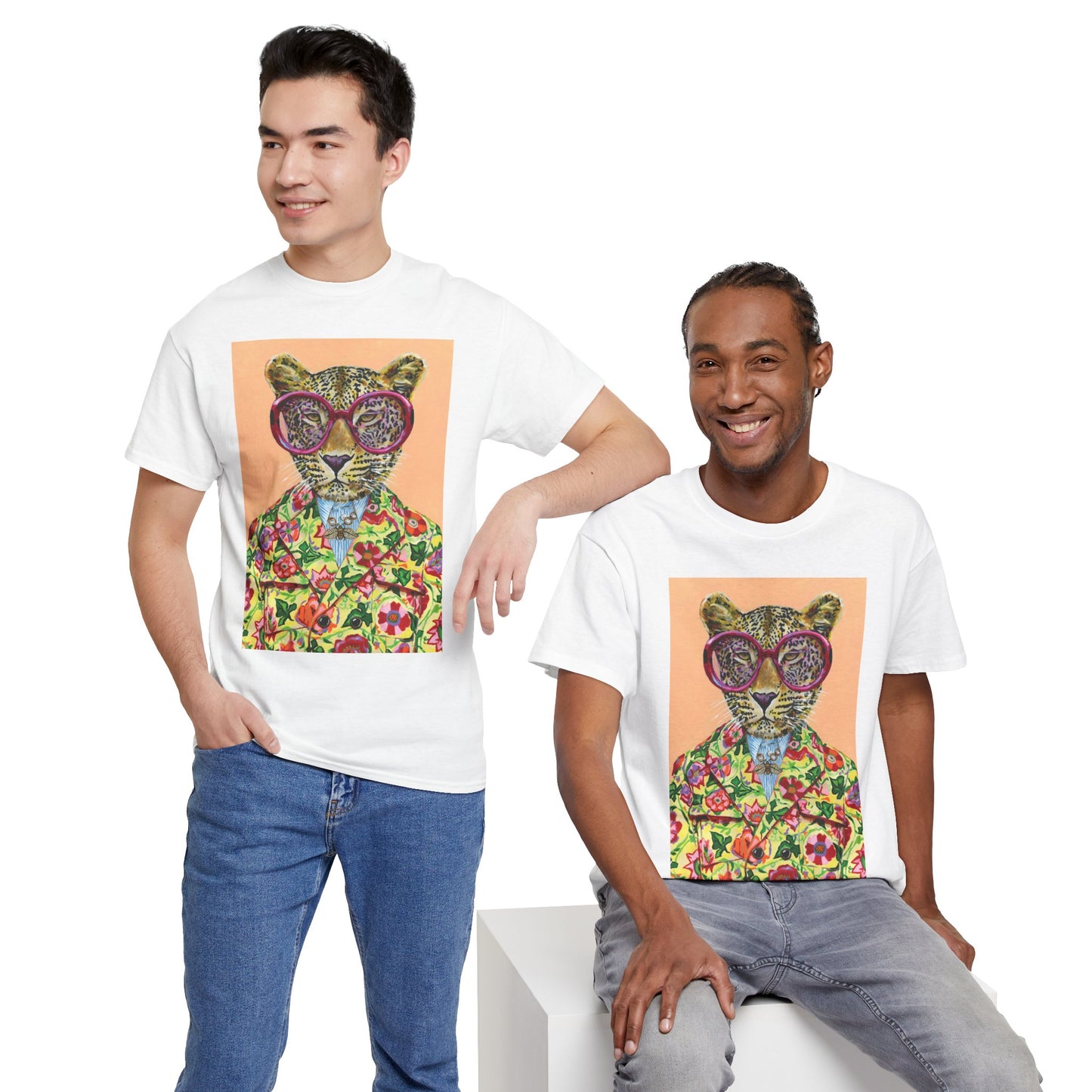 Vibrant Animal Tee, Unisex Graphic Shirt, Trendy Cotton Top, Fun Casual Wear, Gift for Animal Lovers, Summer Fashion