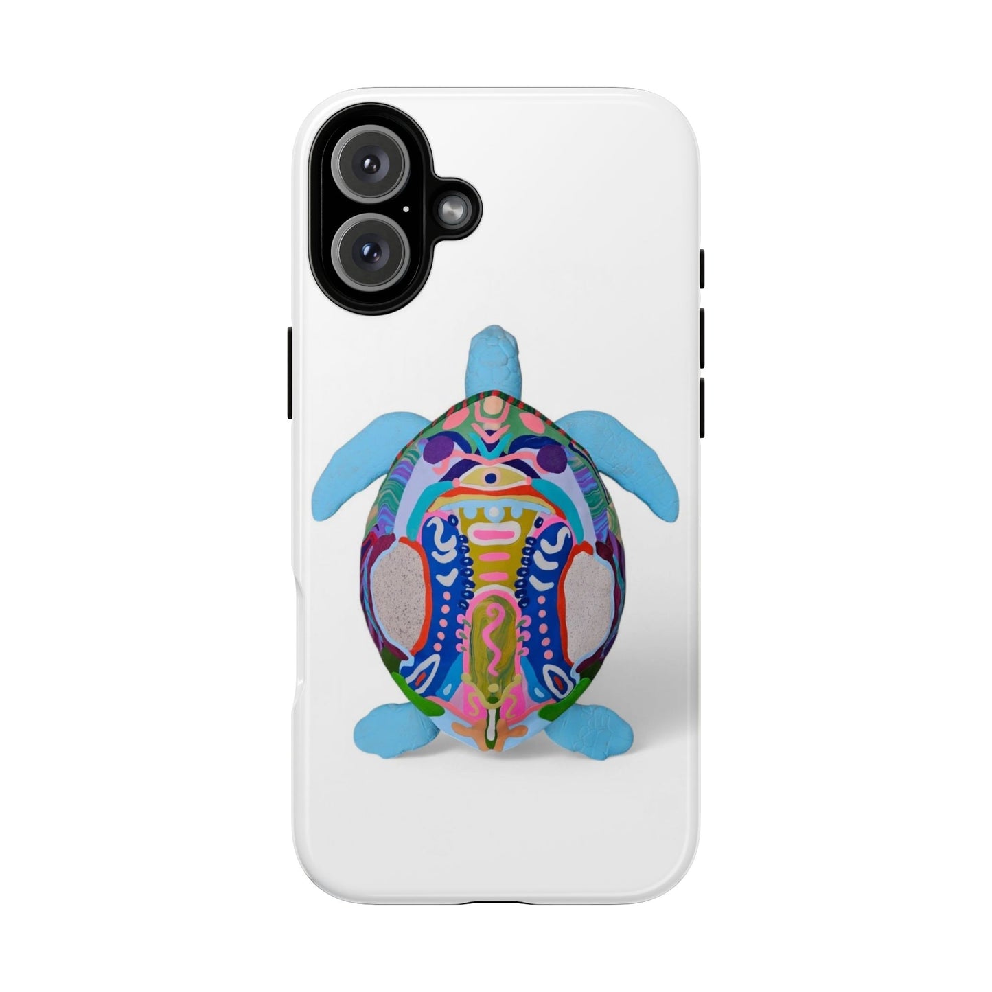 Colorful Turtle Phone Case - Tough Cases, Sea Life Gifts, Ocean Lover, Nature Accessories, Unique Phone Covers