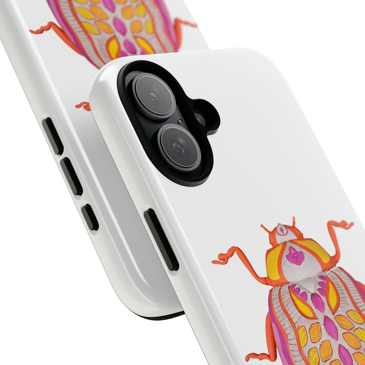Colorful Beetle Phone Case, Tough Phone Cover, Phone Accessories, Insect Design, Unique Gift for Bug Lovers