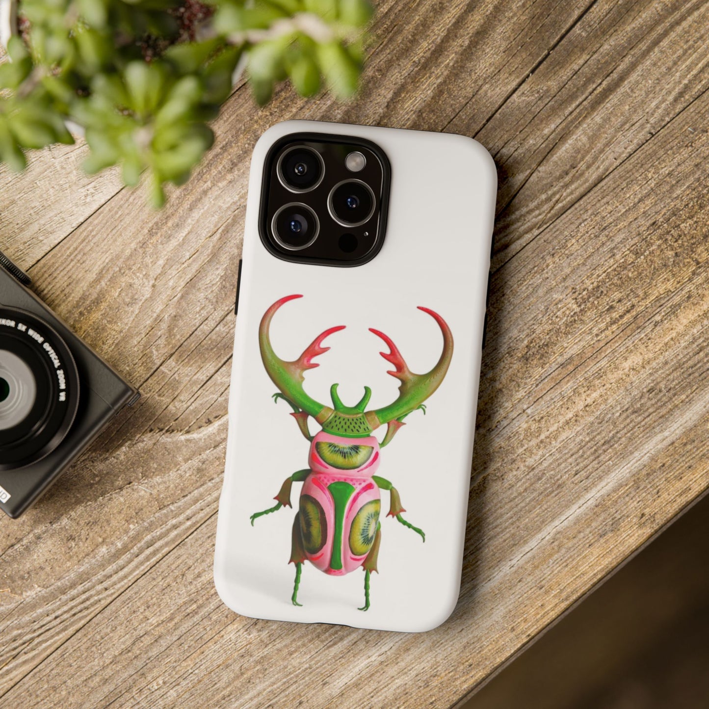 Colorful Beetle iPhone 16 Pro Max Case | Tough Cases | Unique Phone Cover, Insect Design, Nature Lovers Gift, Eco-Friendly, TrendyAccessories