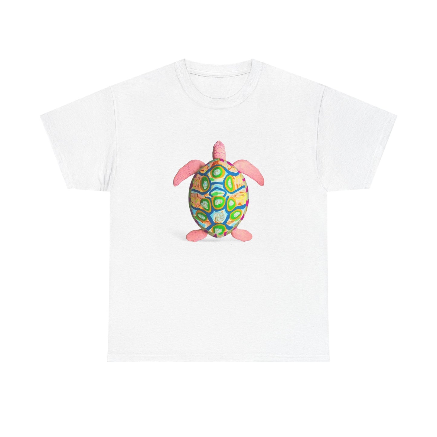 Colorful Turtle Graphic Tee for Beach Lovers, Casual Summer Apparel, Unique Gift for Nature Enthusiasts, Unisex Cotton Shirt, Fun Beachwear