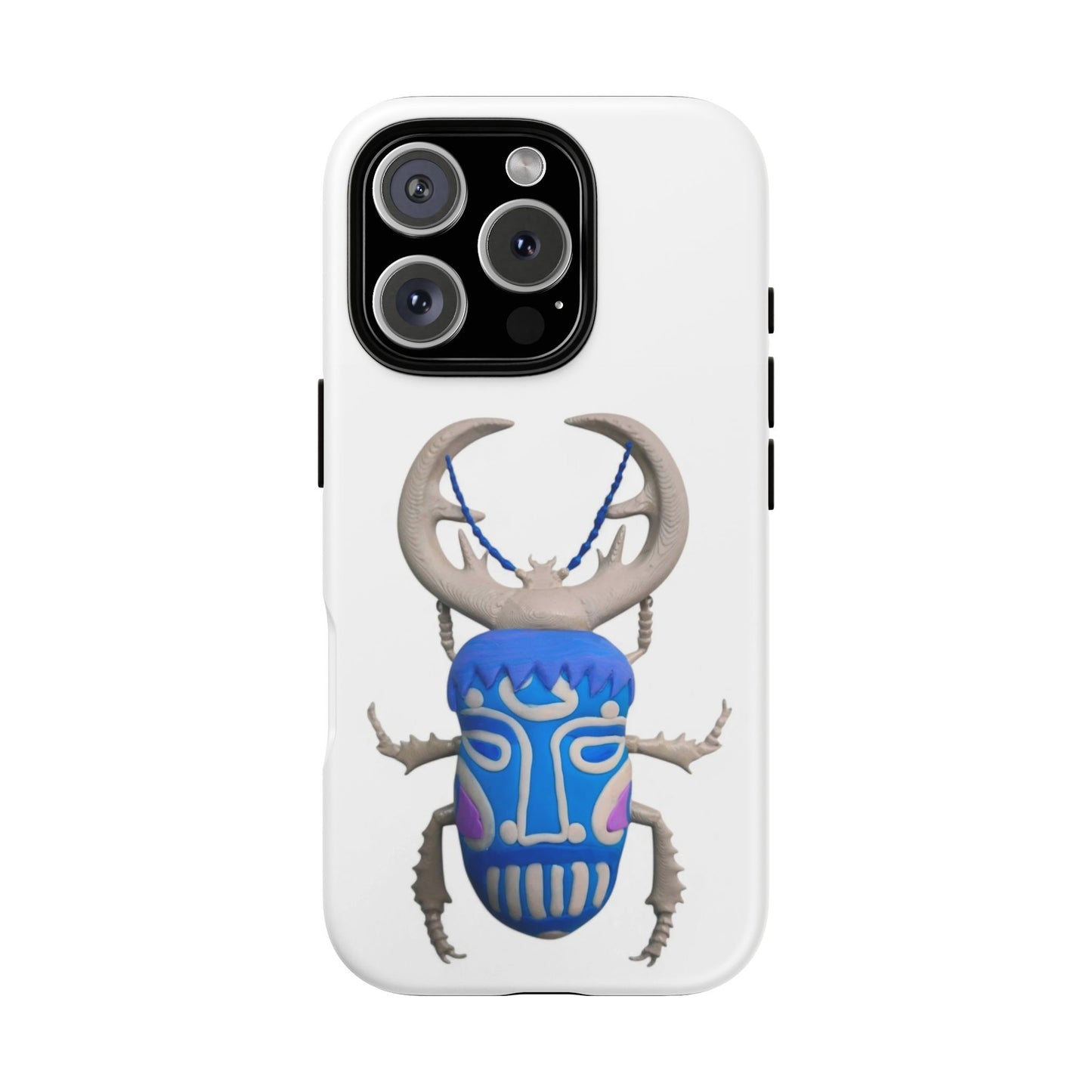 Colorful Beetle Phone Case, Animal-Inspired Tough Case, Unique Smartphone Cover, Insect Art, Fun Gift for Nature Lovers