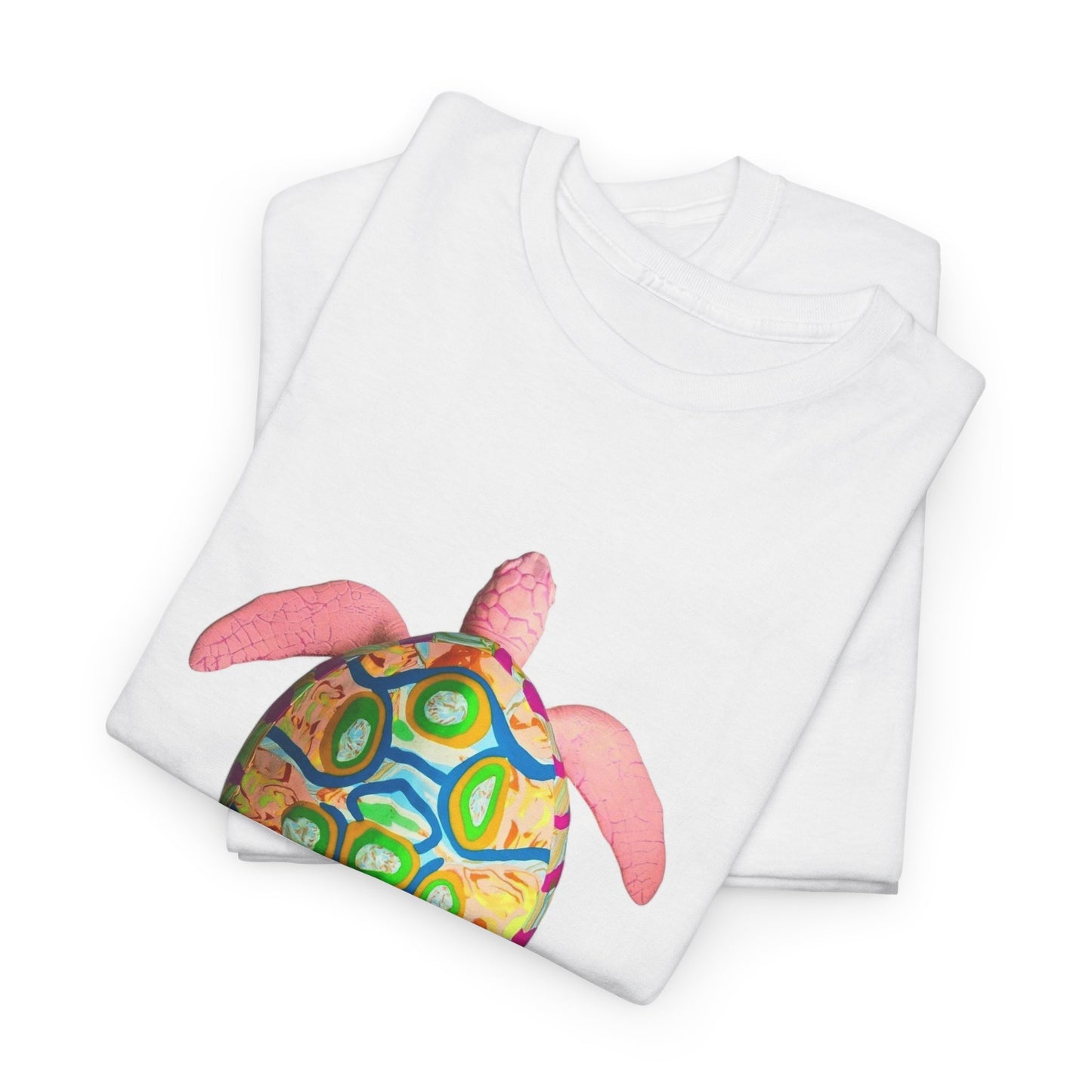 Colorful Turtle Graphic Tee for Beach Lovers, Casual Summer Apparel, Unique Gift for Nature Enthusiasts, Unisex Cotton Shirt, Fun Beachwear