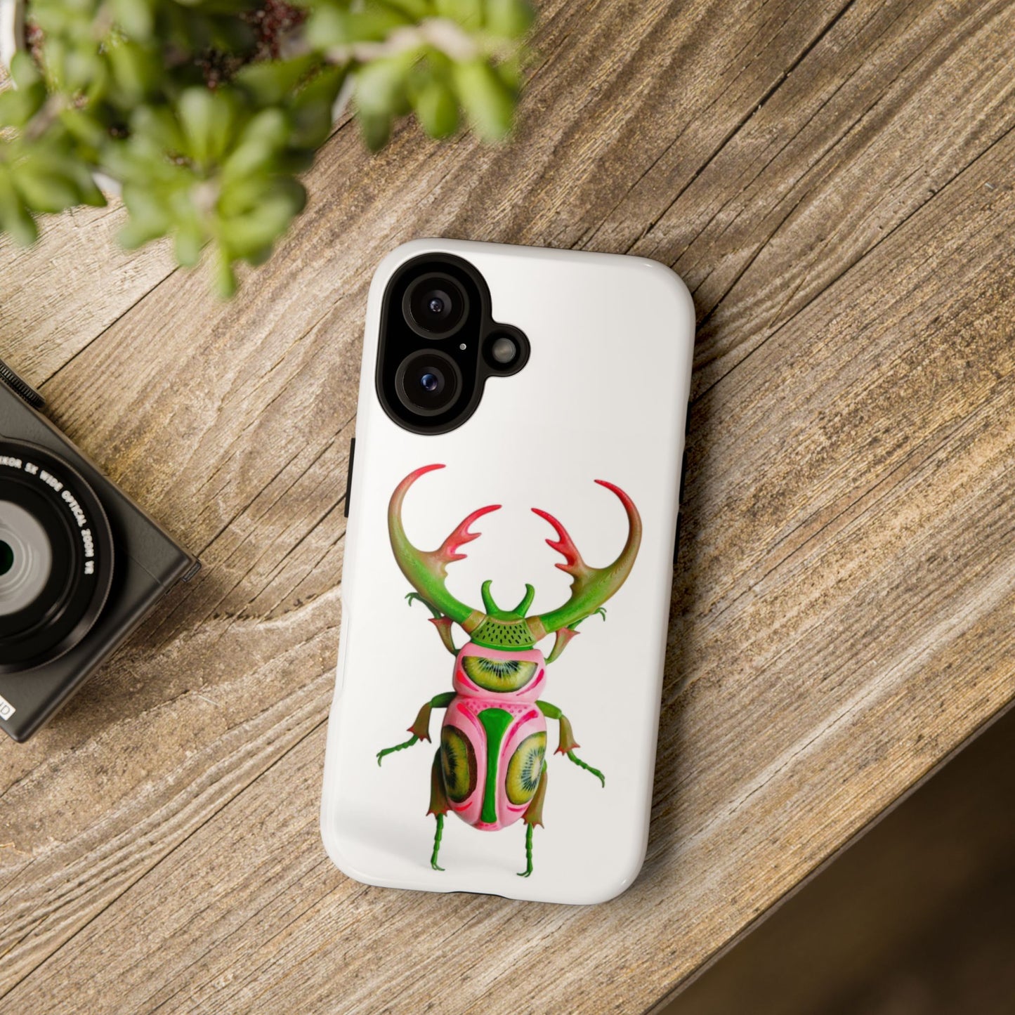 Stylish Phone Case with Unique Beetle Design - Tough Cases, Insect Art, Nature Lover Gift, Phone Protection, Eco-Friendly