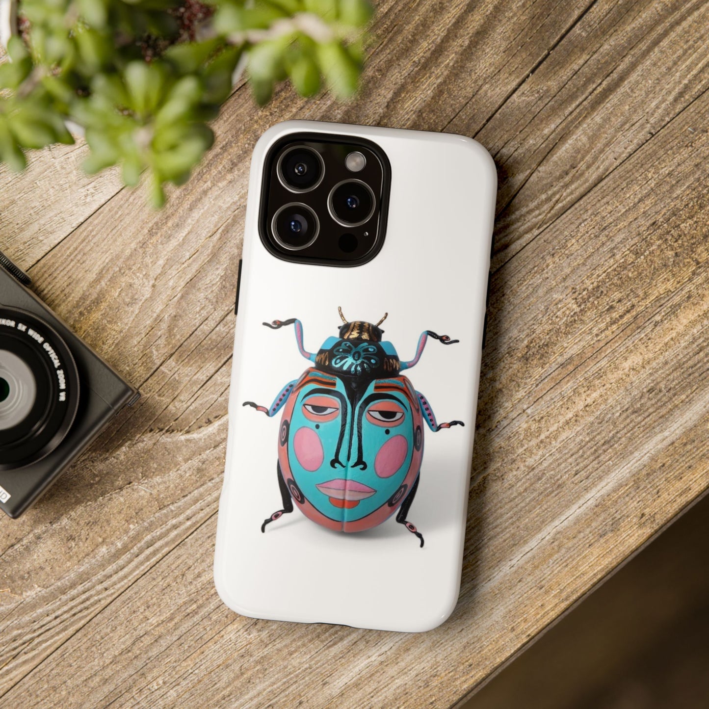 Tough iPhone 16 Pro Max Cases - Artistic Insect Phone Case, Unique Phone Accessory, Gift for Nature Lovers, Trendy Mobile Cover, Birthday Present