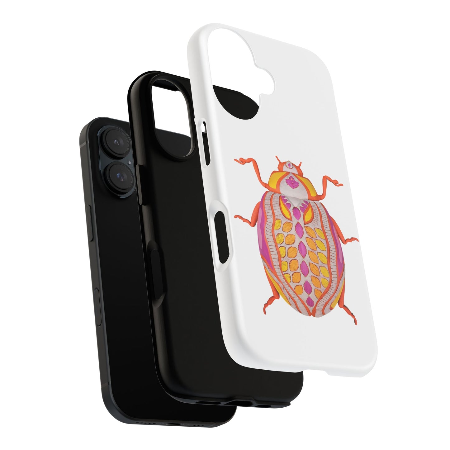 Vibrant Beetle iPhone 16 Phone Case, Cute Insect Design for Nature Lovers, Gifts for Eco-Conscious Friends, Unique Cell Phone Cover